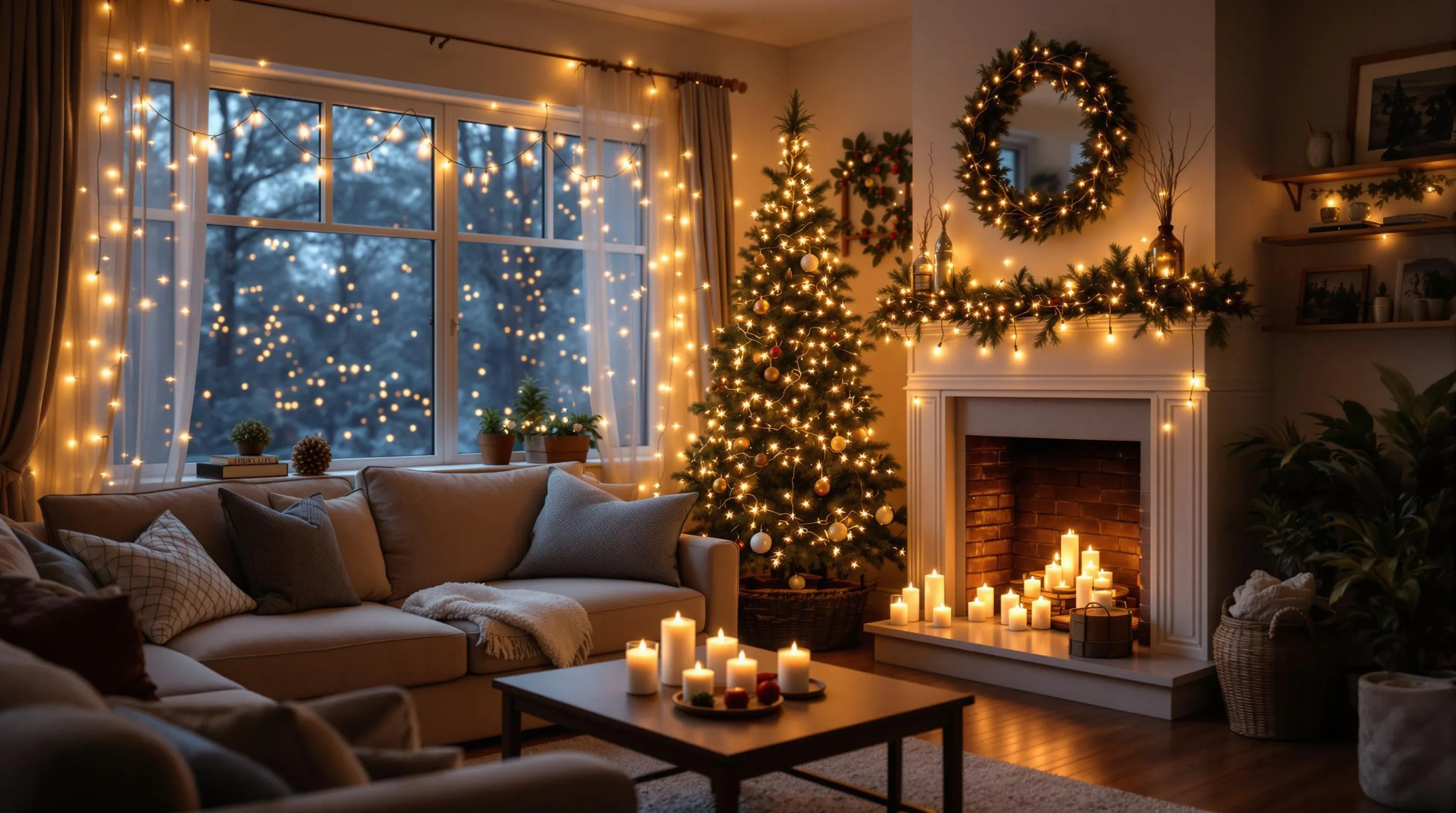 15 Space-Saving Christmas Decor Ideas for Cozy Small Living Rooms 4 15 Space-Saving Christmas Decor Ideas for Cozy Small Living Rooms 3