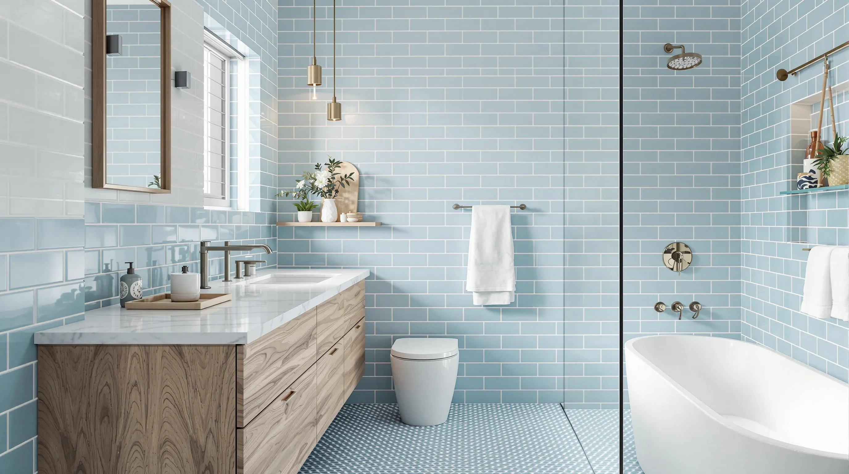 15 Cool Blue Bathroom Ideas for a Refreshing Spa-Like Sanctuary at Home 4 15 Cool Blue Bathroom Ideas for a Refreshing Spa-Like Sanctuary at Home 3