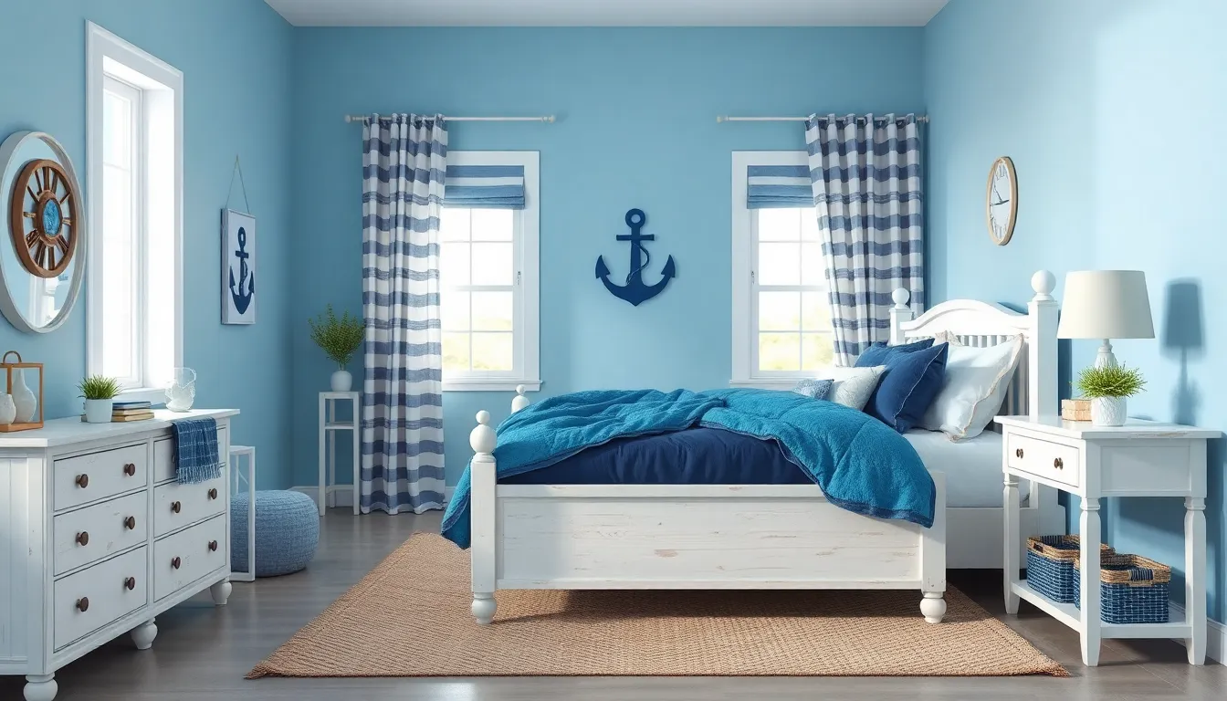 15 Stunning Blue Bedroom Ideas to Create Your Perfect Sleep Sanctuary 6 15 Stunning Blue Bedroom Ideas to Create Your Perfect Sleep Sanctuary 5