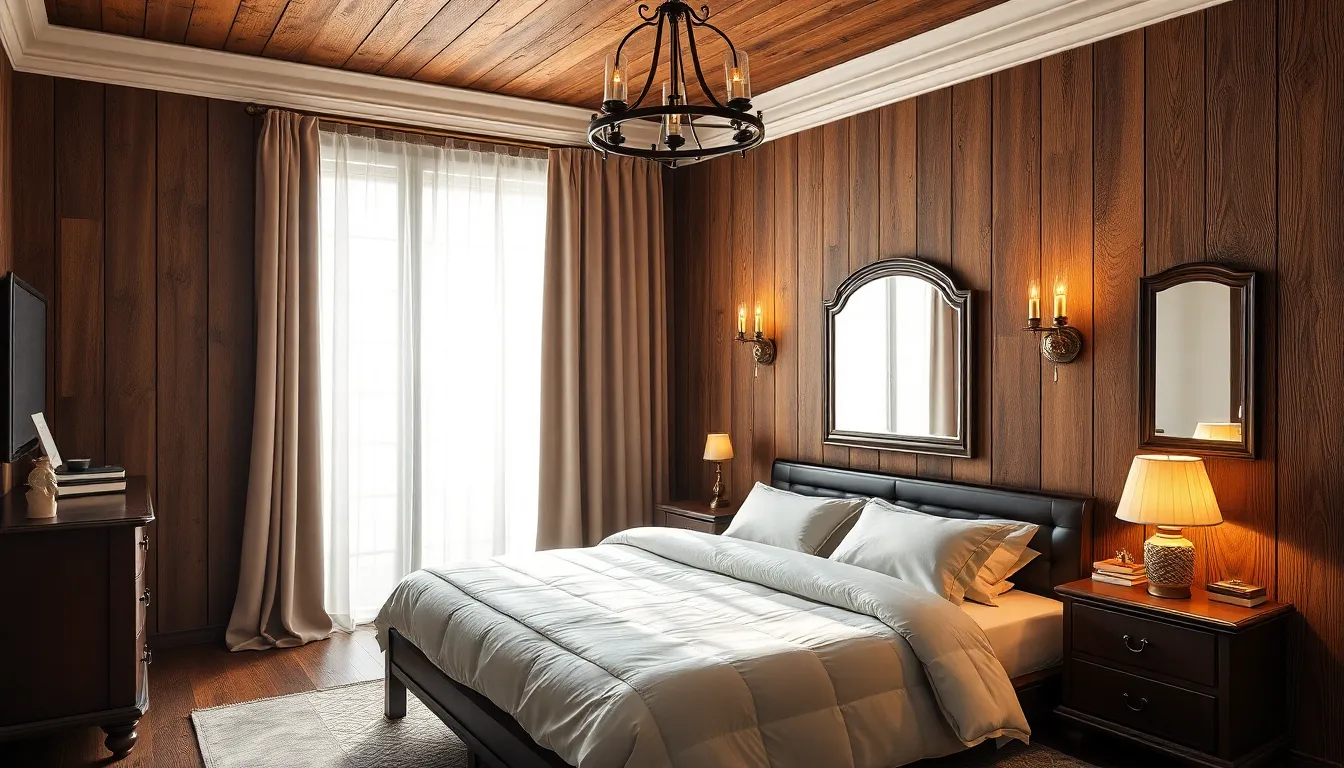 10 Stunning Dark Wood Bedroom Ideas to Transform Your Space into a Cozy Retreat 6 10 Stunning Dark Wood Bedroom Ideas to Transform Your Space into a Cozy Retreat 5