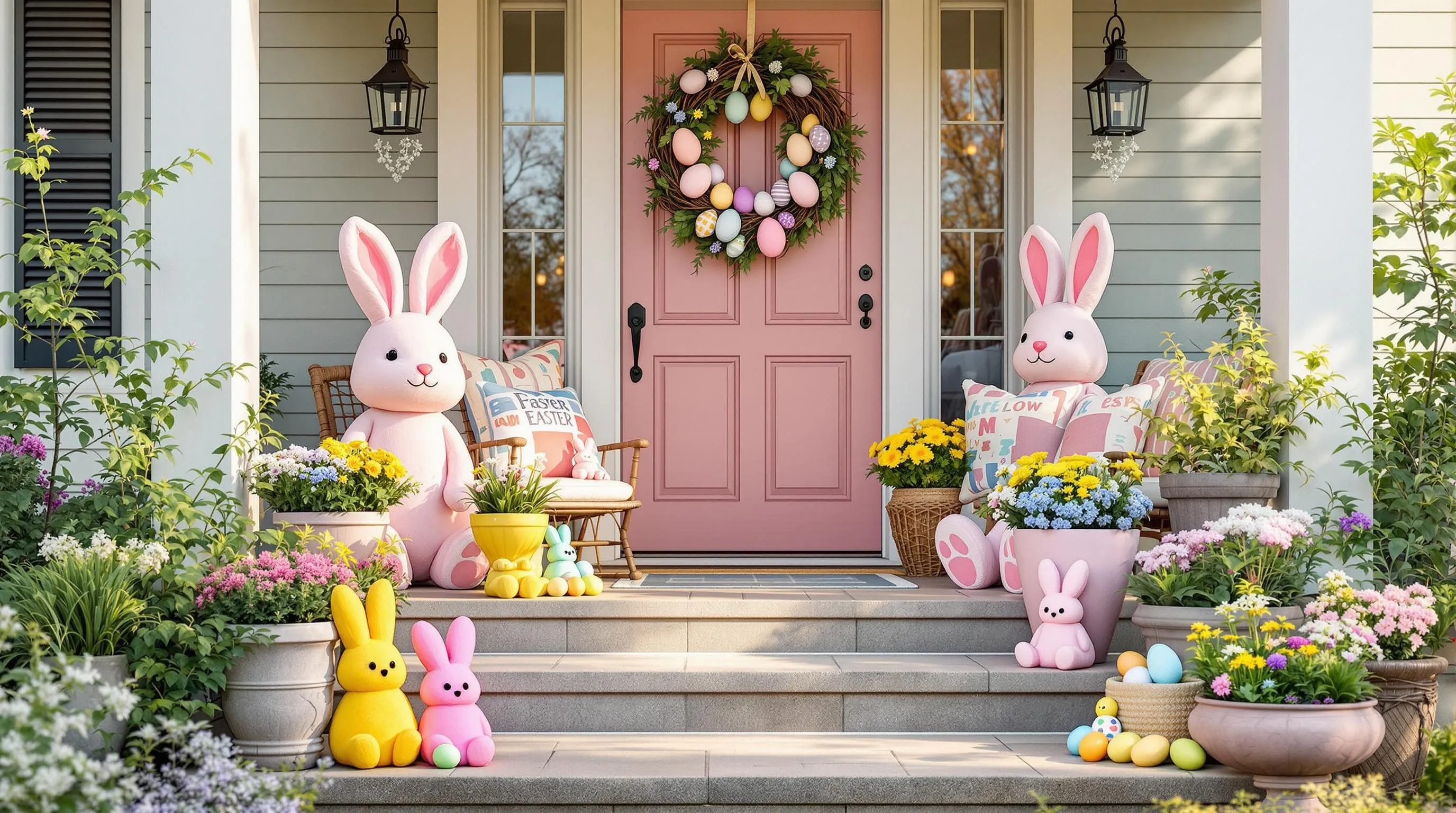 25 Charming Easter Front Porch Decor Ideas to Welcome Spring in Style 5