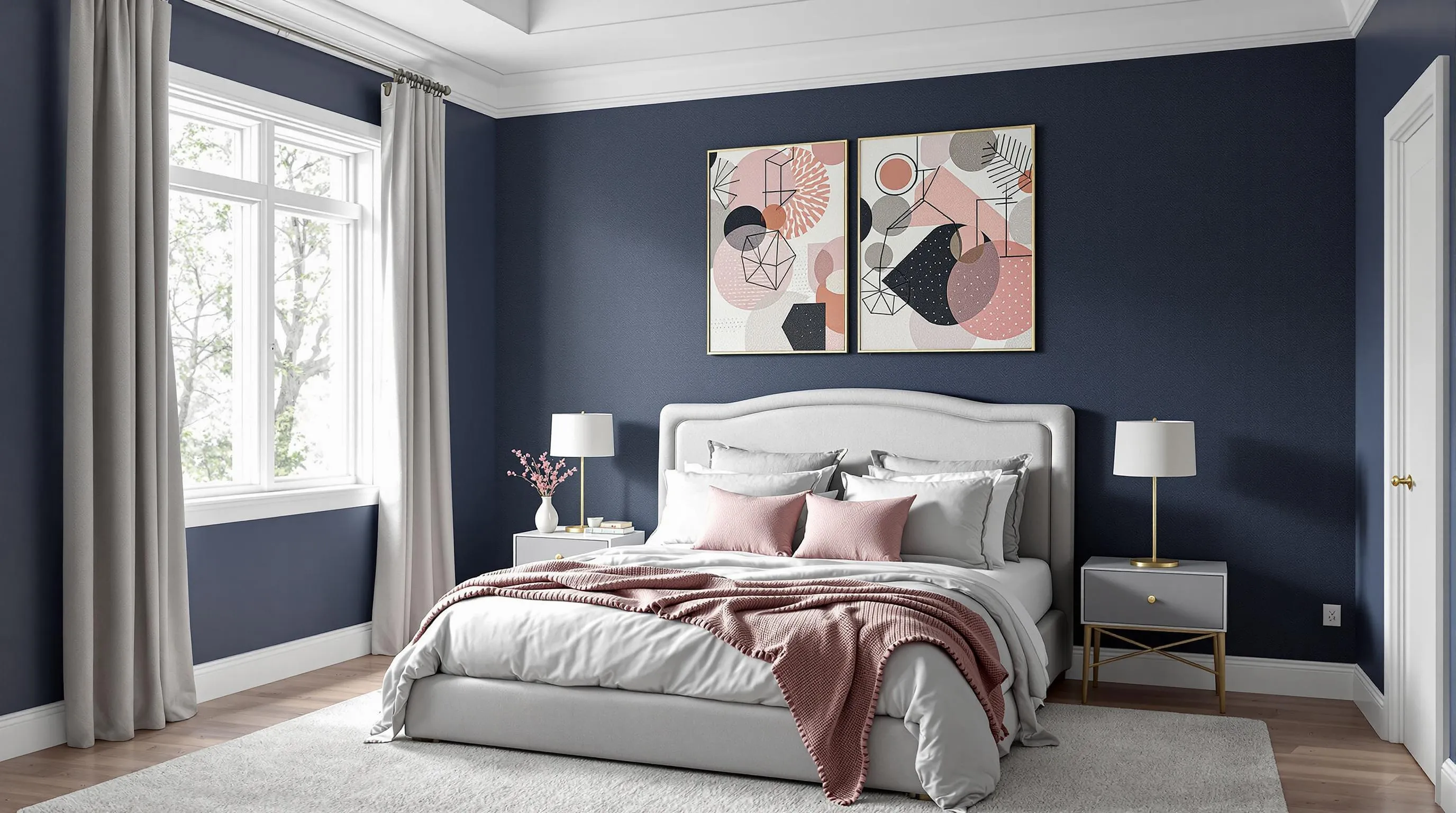 19 Elegant Dark Blue Bedroom Ideas to Transform Your Space Into a Dreamy Retreat 8 19 Elegant Dark Blue Bedroom Ideas to Transform Your Space Into a Dreamy Retreat 7