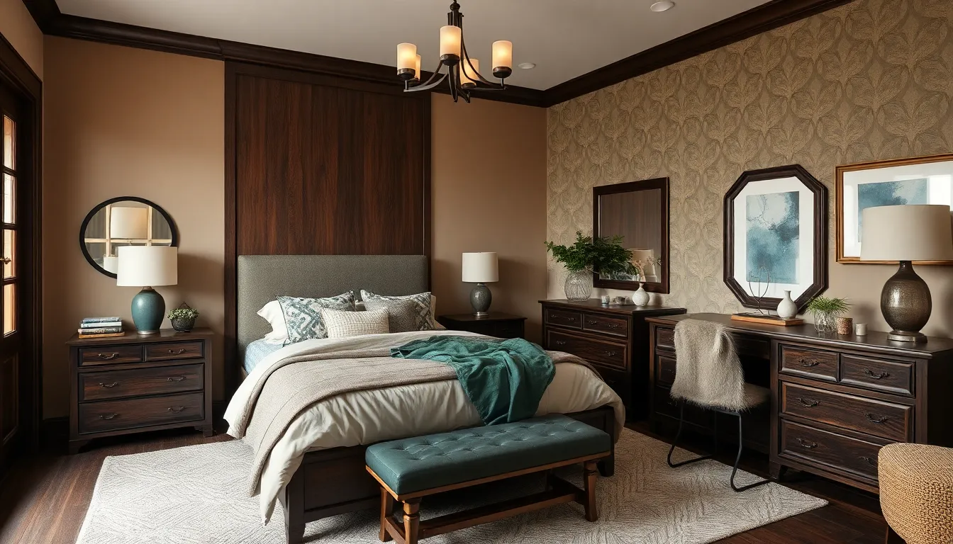 10 Stunning Dark Wood Bedroom Ideas to Transform Your Space into a Cozy Retreat 8 10 Stunning Dark Wood Bedroom Ideas to Transform Your Space into a Cozy Retreat 7