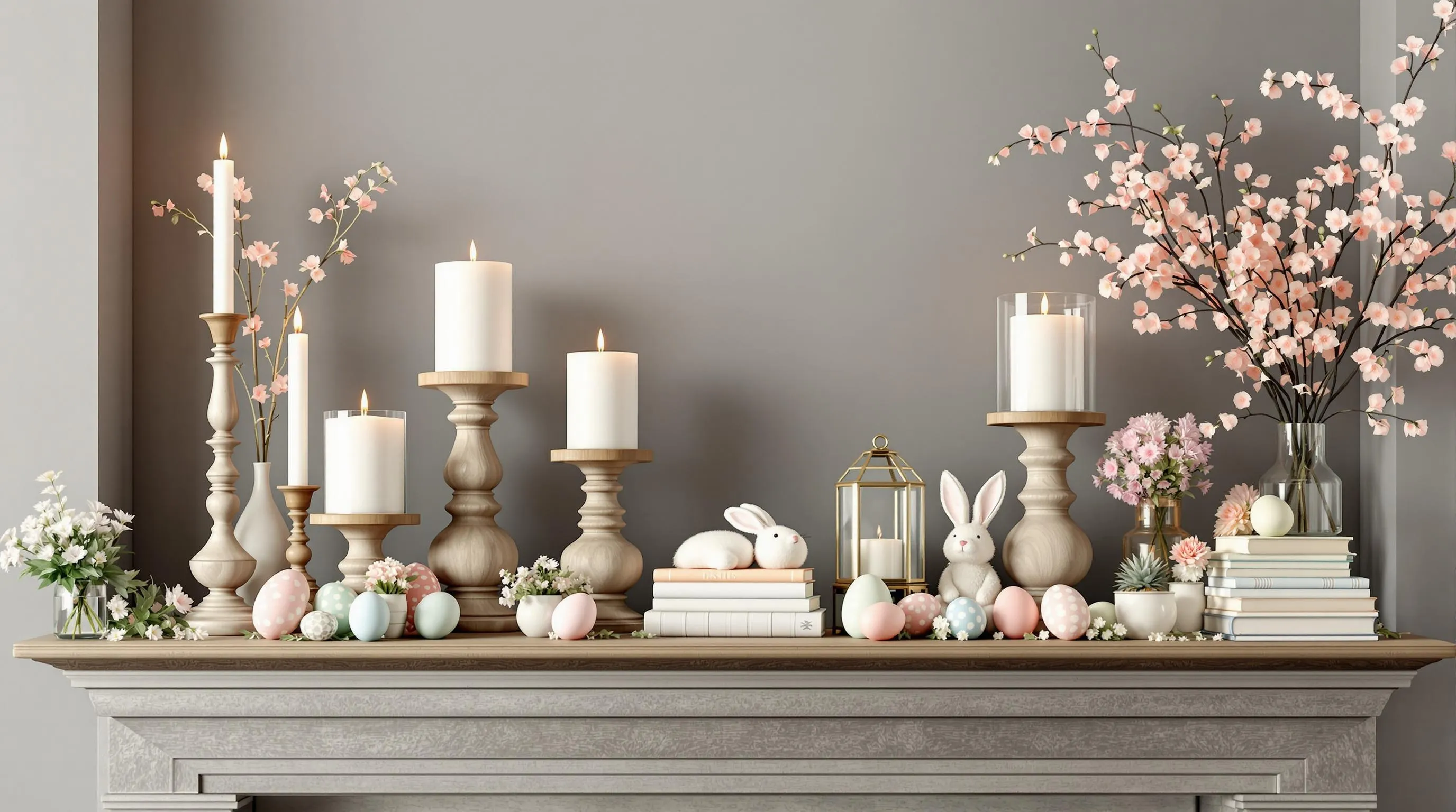 25 Stunning Easter Mantel Decorating Ideas to Transform Your Home This Spring 8 25 Stunning Easter Mantel Decorating Ideas to Transform Your Home This Spring 7