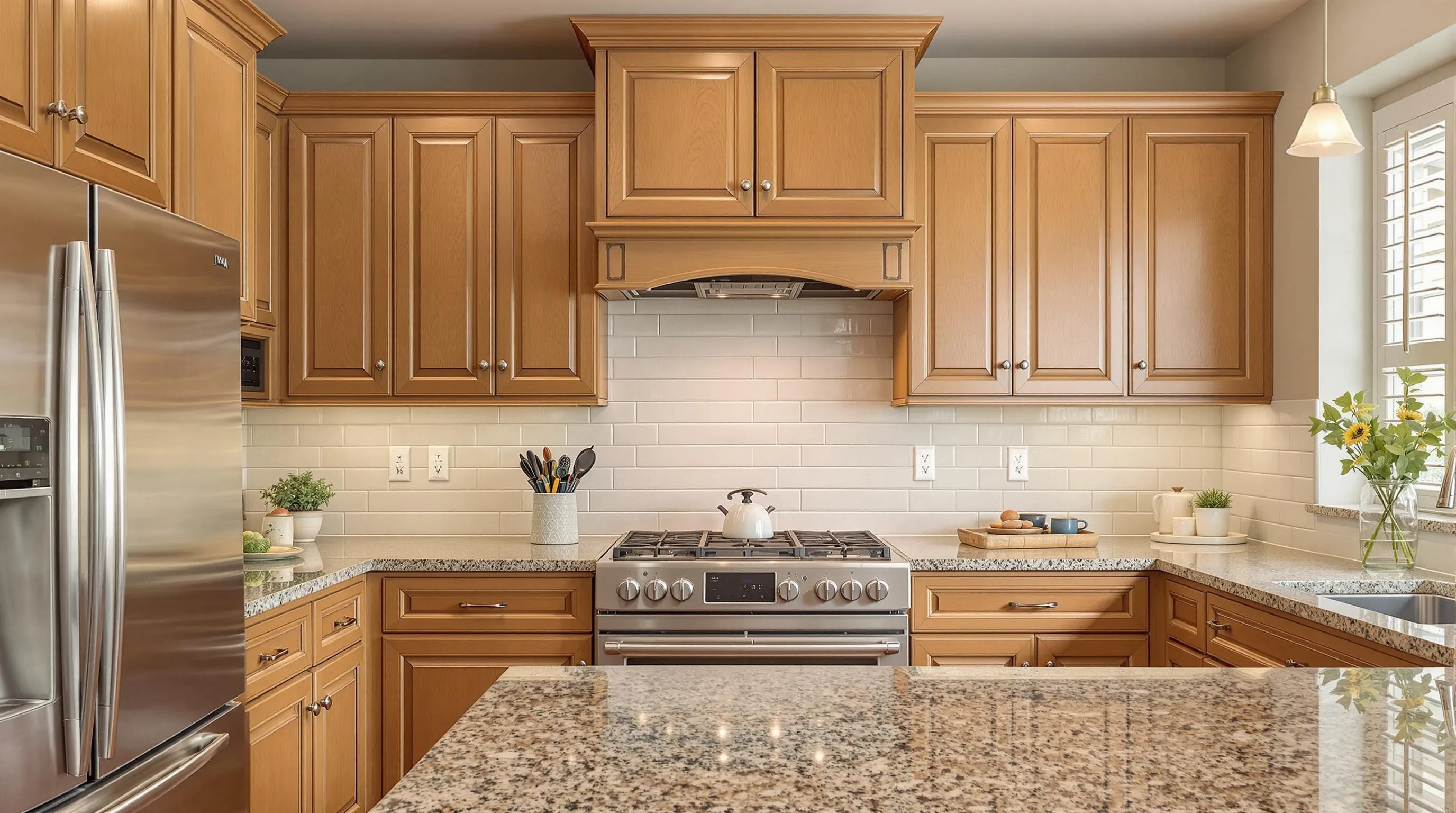 10 Best Paint Colors for Kitchens with Honey Oak Cabinets (Designer Picks) 8 10 Best Paint Colors for Kitchens with Honey Oak Cabinets (Designer Picks) 7