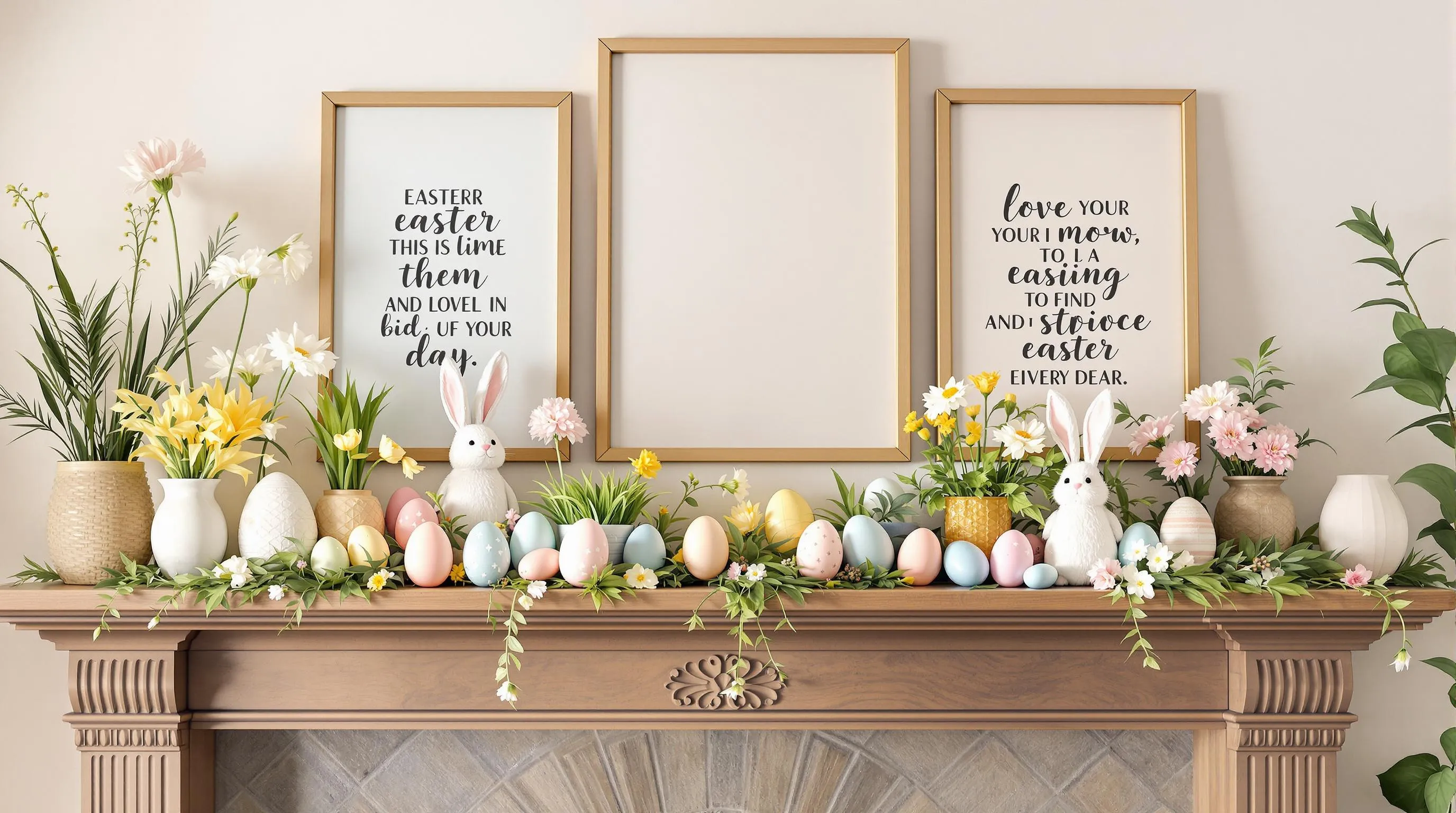 25 Stunning Easter Mantel Decorating Ideas to Transform Your Home This Spring 10 25 Stunning Easter Mantel Decorating Ideas to Transform Your Home This Spring 9