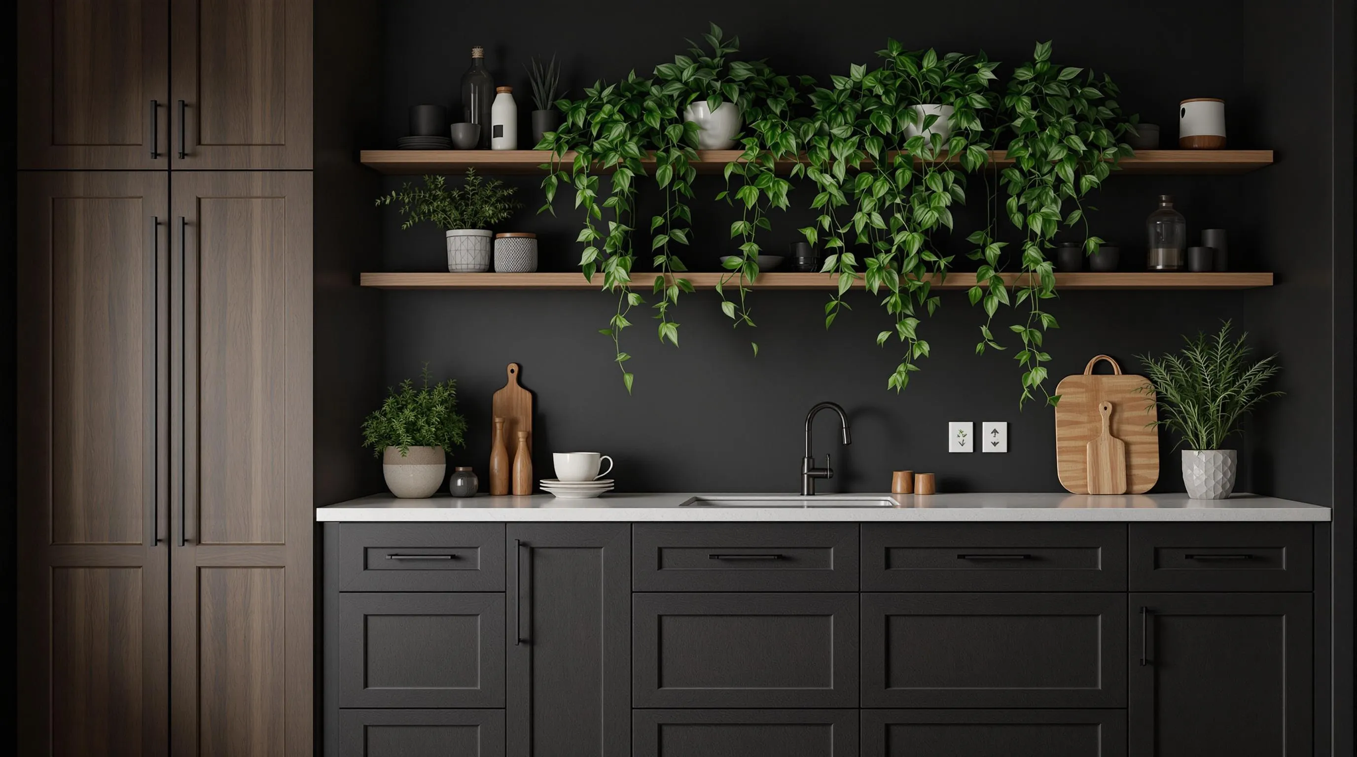 15 Dramatic Moody Kitchen Ideas to Transform Your Space | Dark & Sophisticated Design 10 15 Dramatic Moody Kitchen Ideas to Transform Your Space | Dark & Sophisticated Design 9