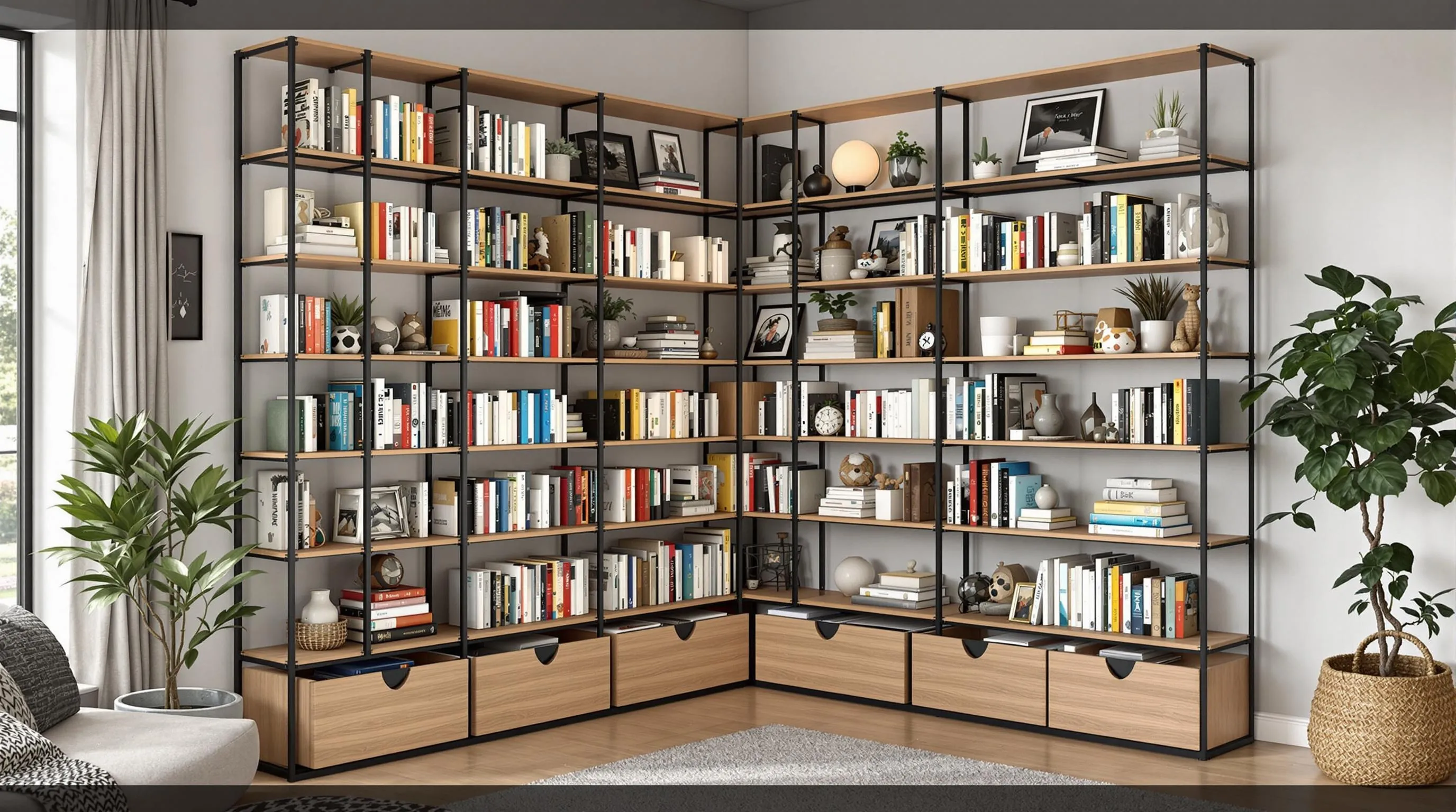 10 Clever Corner Bookshelf Ideas to Transform Unused Spaces | Small Home Solutions 12 10 Clever Corner Bookshelf Ideas to Transform Unused Spaces | Small Home Solutions 11