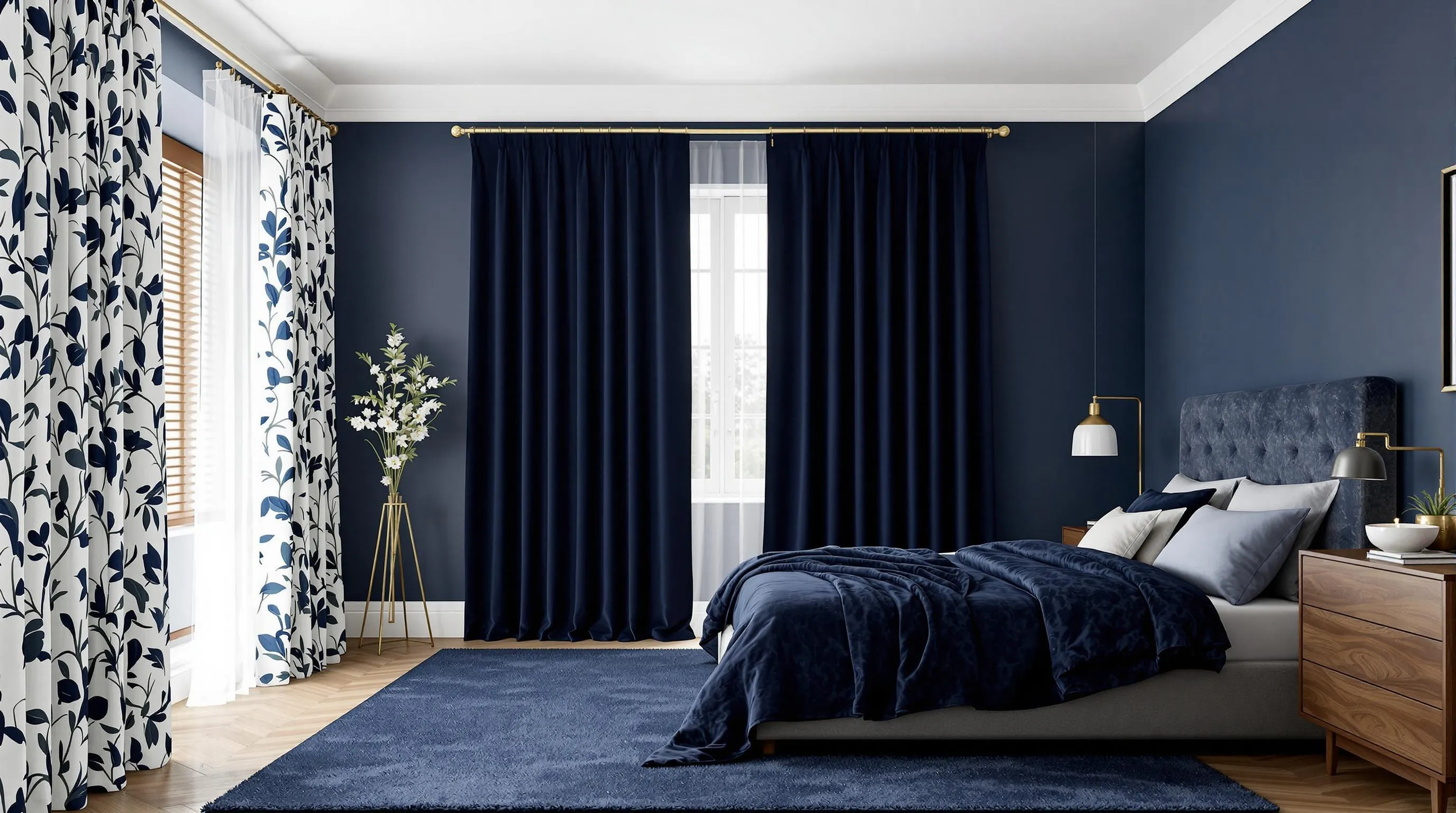 19 Elegant Dark Blue Bedroom Ideas to Transform Your Space Into a Dreamy Retreat 12 19 Elegant Dark Blue Bedroom Ideas to Transform Your Space Into a Dreamy Retreat 11