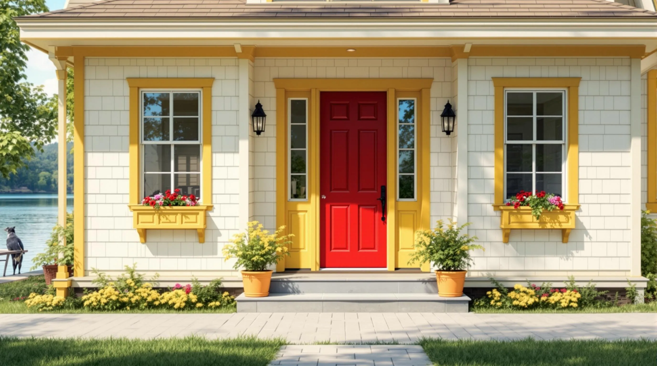 15 Stunning Lake House Exterior Paint Colors to Transform Your Waterfront Home 12 15 Stunning Lake House Exterior Paint Colors to Transform Your Waterfront Home 11