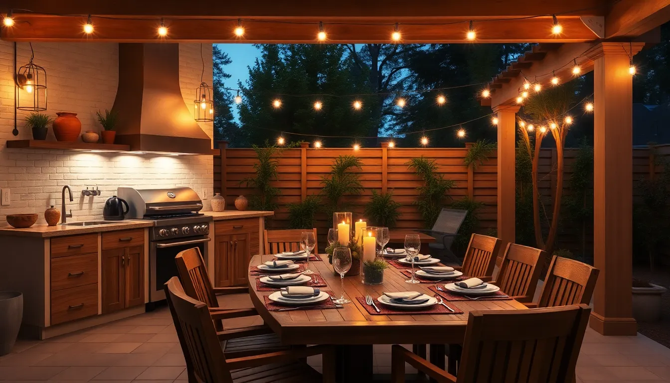 10 Stunning Outdoor Kitchen Ideas to Transform Your Backyard Space 11