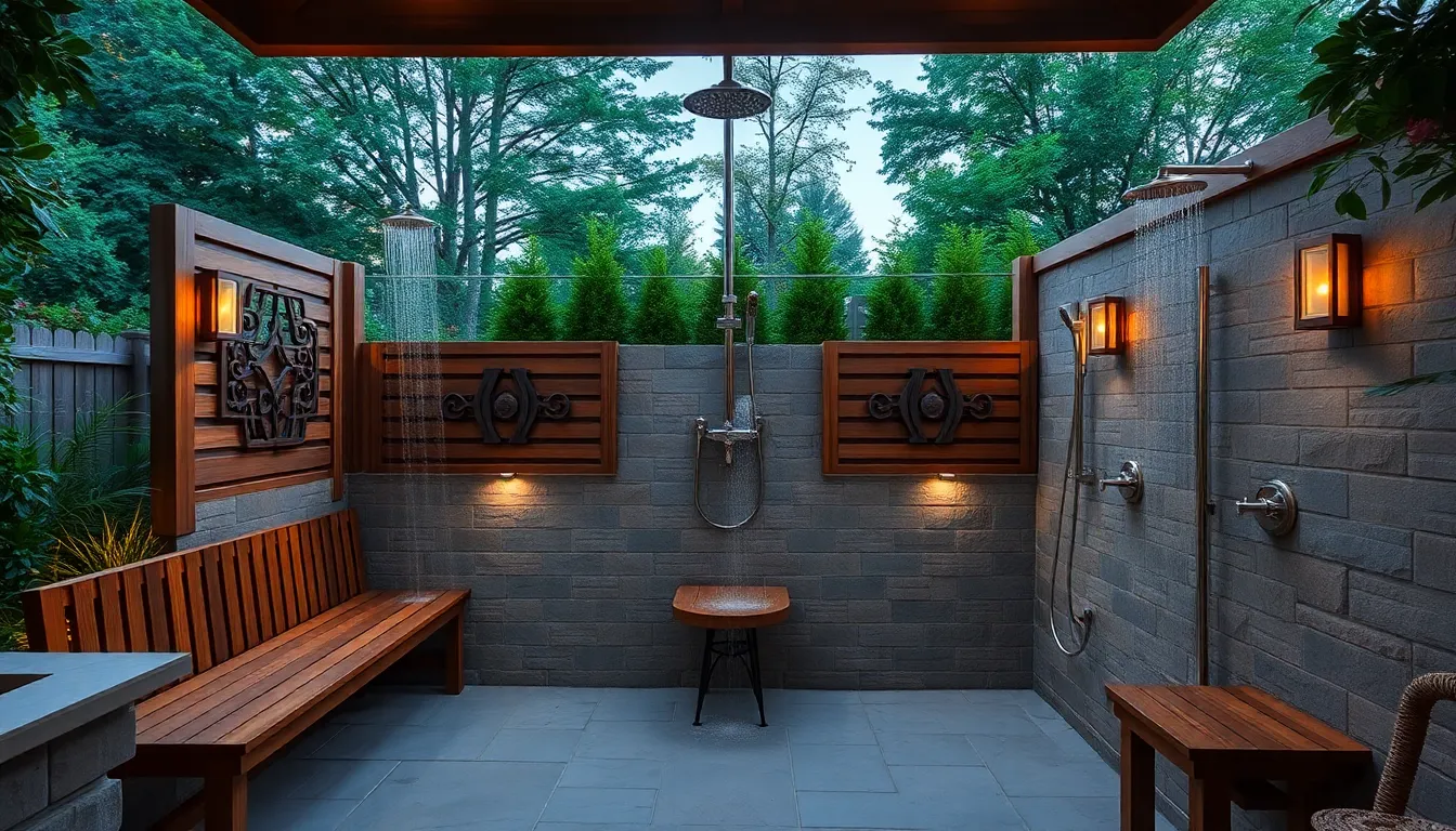 10 Stunning Outdoor Shower Ideas to Transform Your Backyard Oasis 12 10 Stunning Outdoor Shower Ideas to Transform Your Backyard Oasis 11