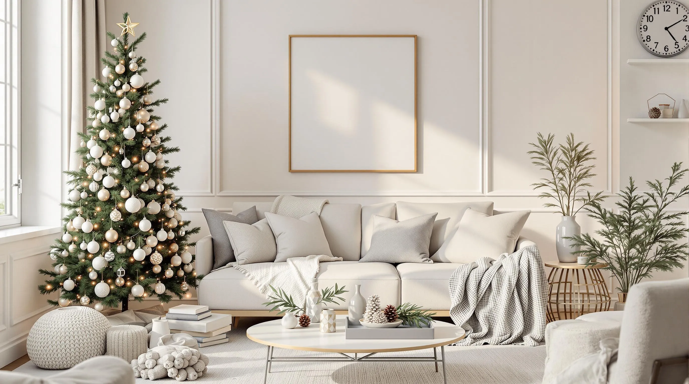 15 Space-Saving Christmas Decor Ideas for Cozy Small Living Rooms 14 15 Space-Saving Christmas Decor Ideas for Cozy Small Living Rooms 13