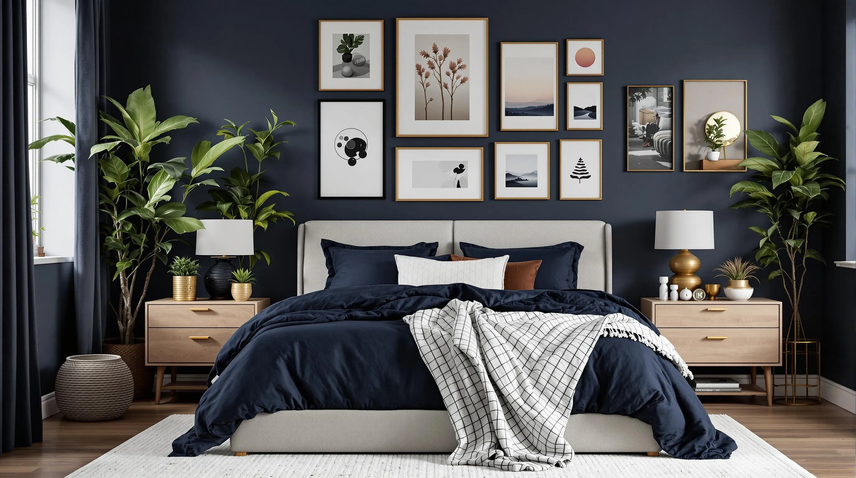19 Elegant Dark Blue Bedroom Ideas to Transform Your Space Into a Dreamy Retreat 14 19 Elegant Dark Blue Bedroom Ideas to Transform Your Space Into a Dreamy Retreat 13