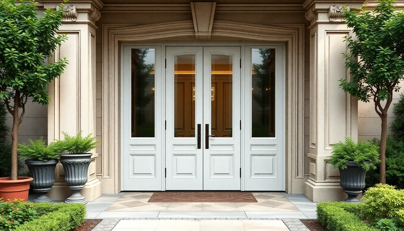 35 Stunning Double Door Design Ideas to Transform Your Home's Entrance 13