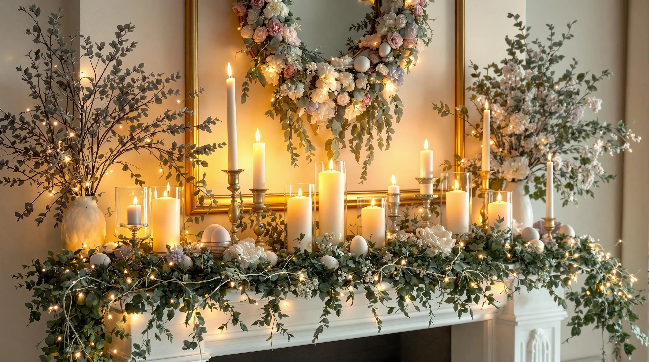 25 Stunning Easter Mantel Decorating Ideas to Transform Your Home This Spring 14 25 Stunning Easter Mantel Decorating Ideas to Transform Your Home This Spring 13