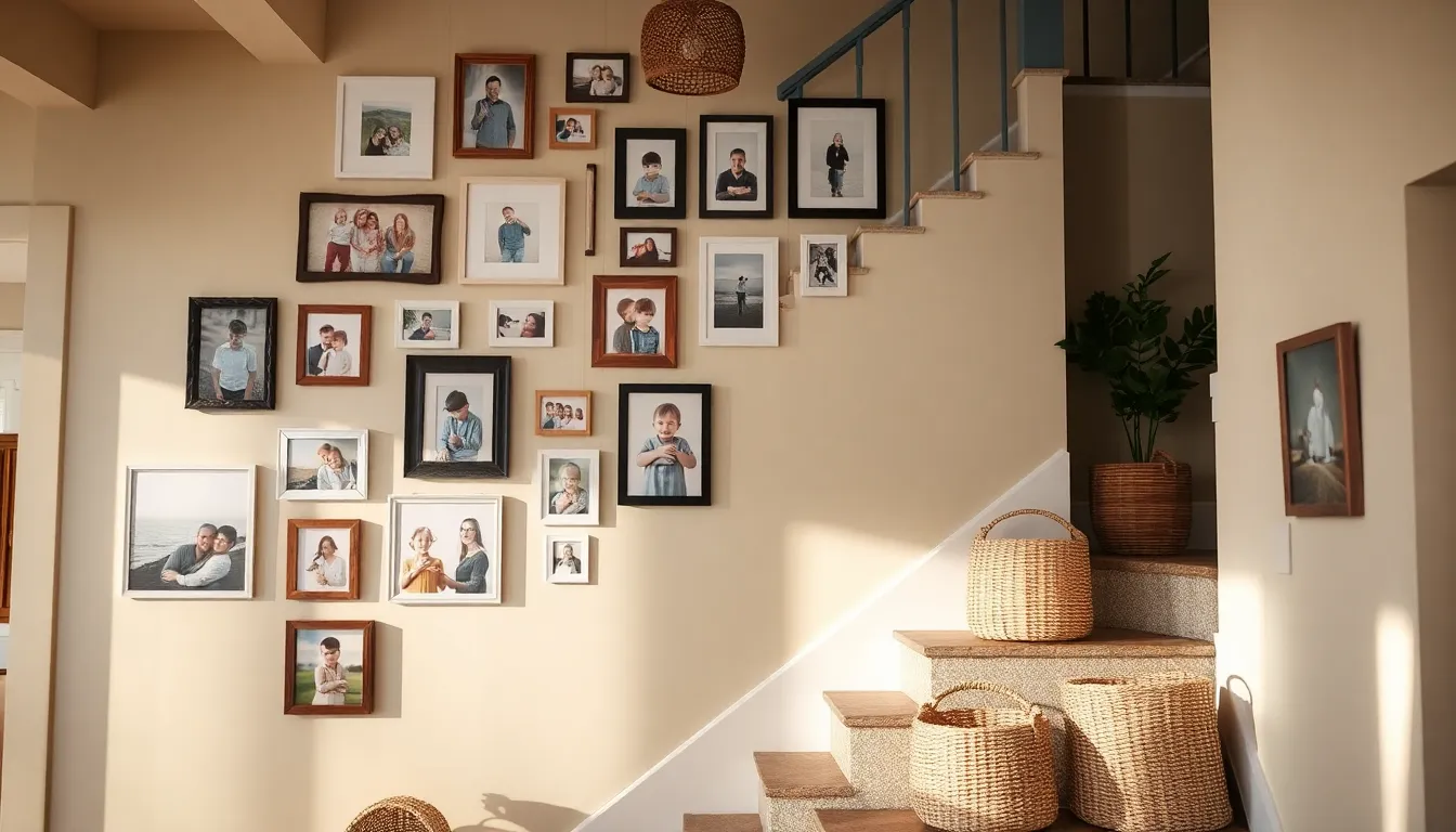 30 Stunning Photo Wall Ideas That Transform Blank Spaces into Personal Galleries 14 30 Stunning Photo Wall Ideas That Transform Blank Spaces into Personal Galleries 13