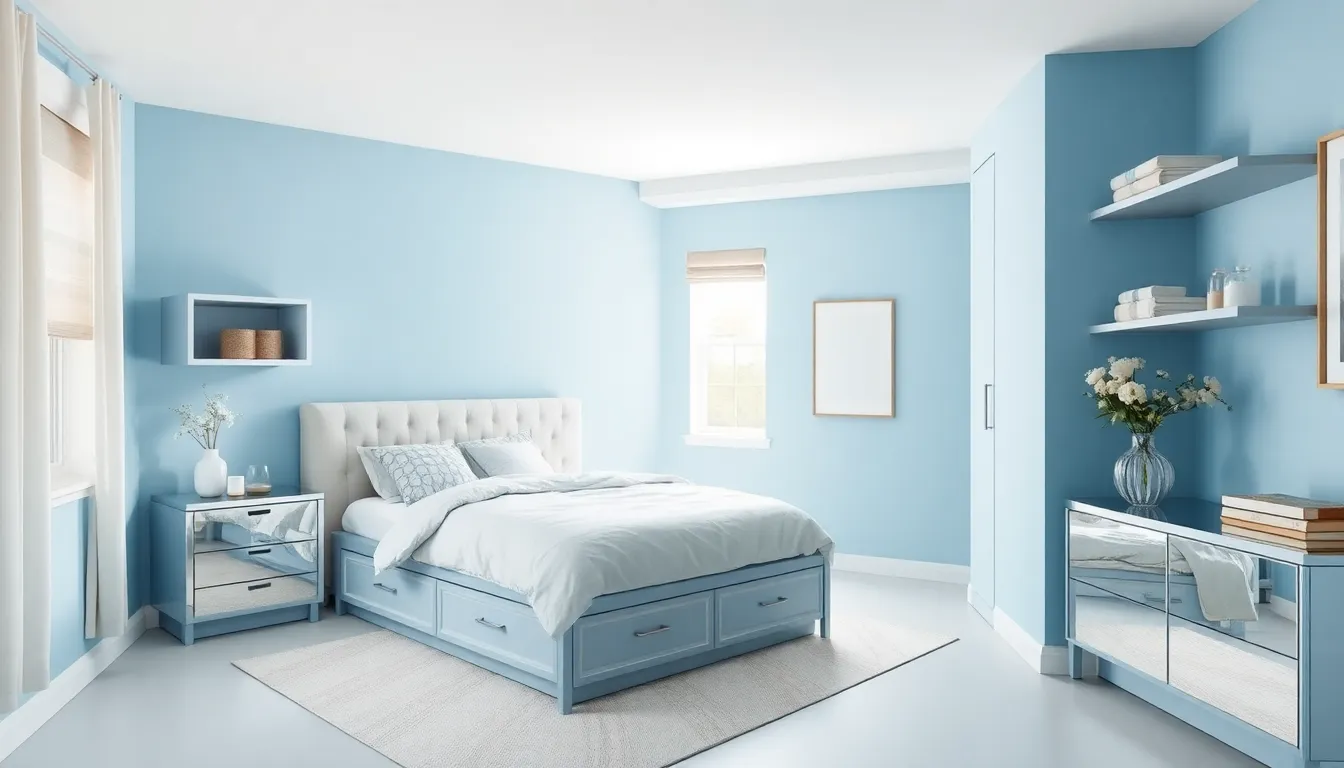 15 Stunning Blue Bedroom Ideas to Create Your Perfect Sleep Sanctuary 18 15 Stunning Blue Bedroom Ideas to Create Your Perfect Sleep Sanctuary 17