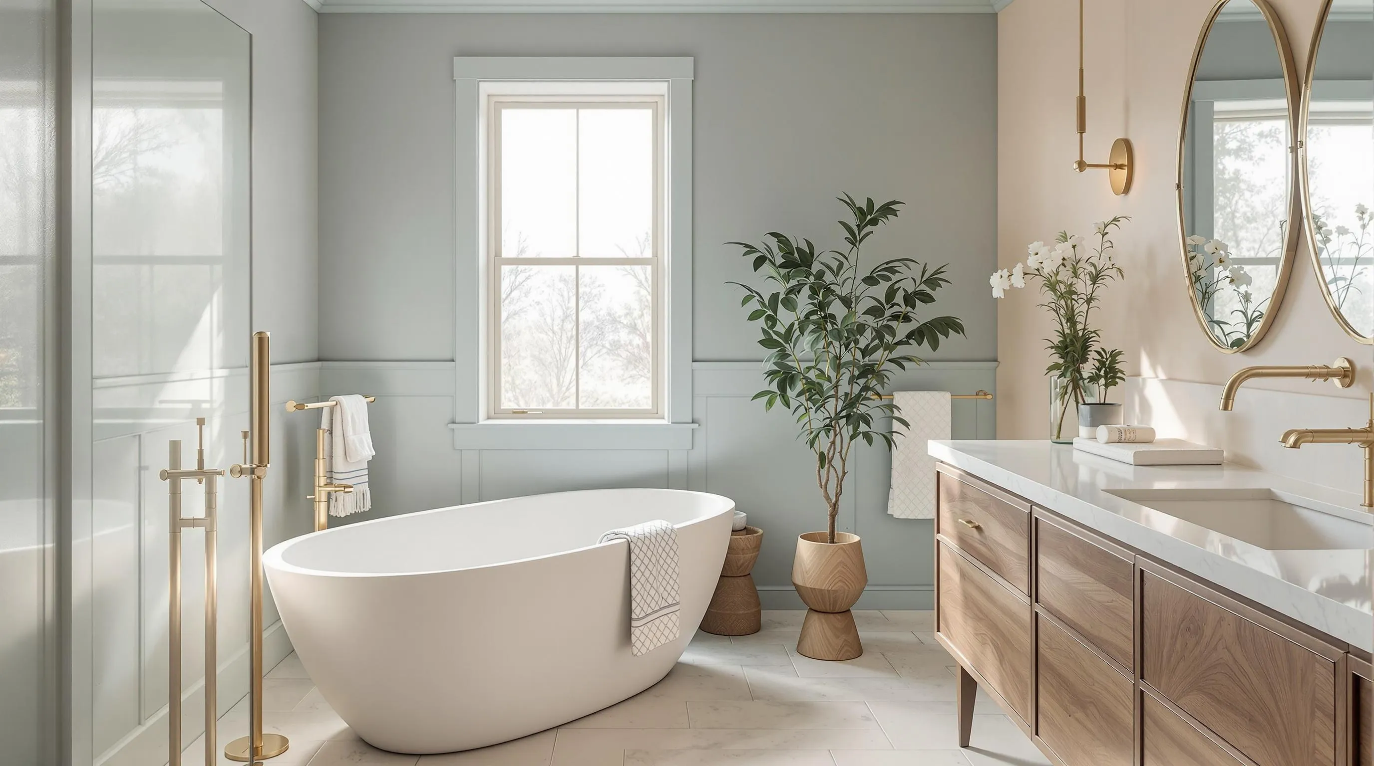 Best Calming Paint Colors for a Relaxing Bathroom Retreat (2025 Guide) 18 Best Calming Paint Colors for a Relaxing Bathroom Retreat (2025 Guide) 17