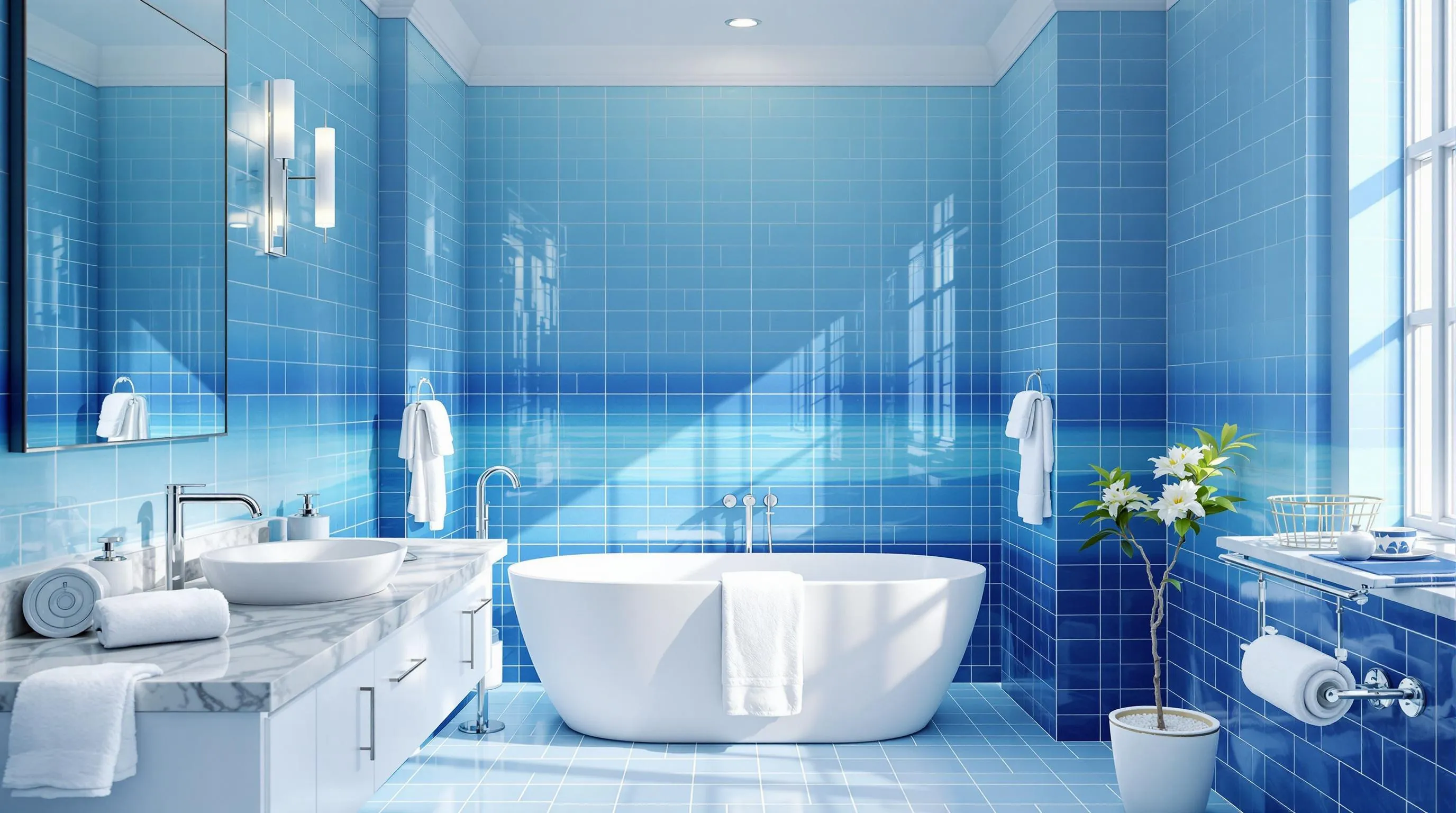 15 Cool Blue Bathroom Ideas for a Refreshing Spa-Like Sanctuary at Home 18 15 Cool Blue Bathroom Ideas for a Refreshing Spa-Like Sanctuary at Home 17