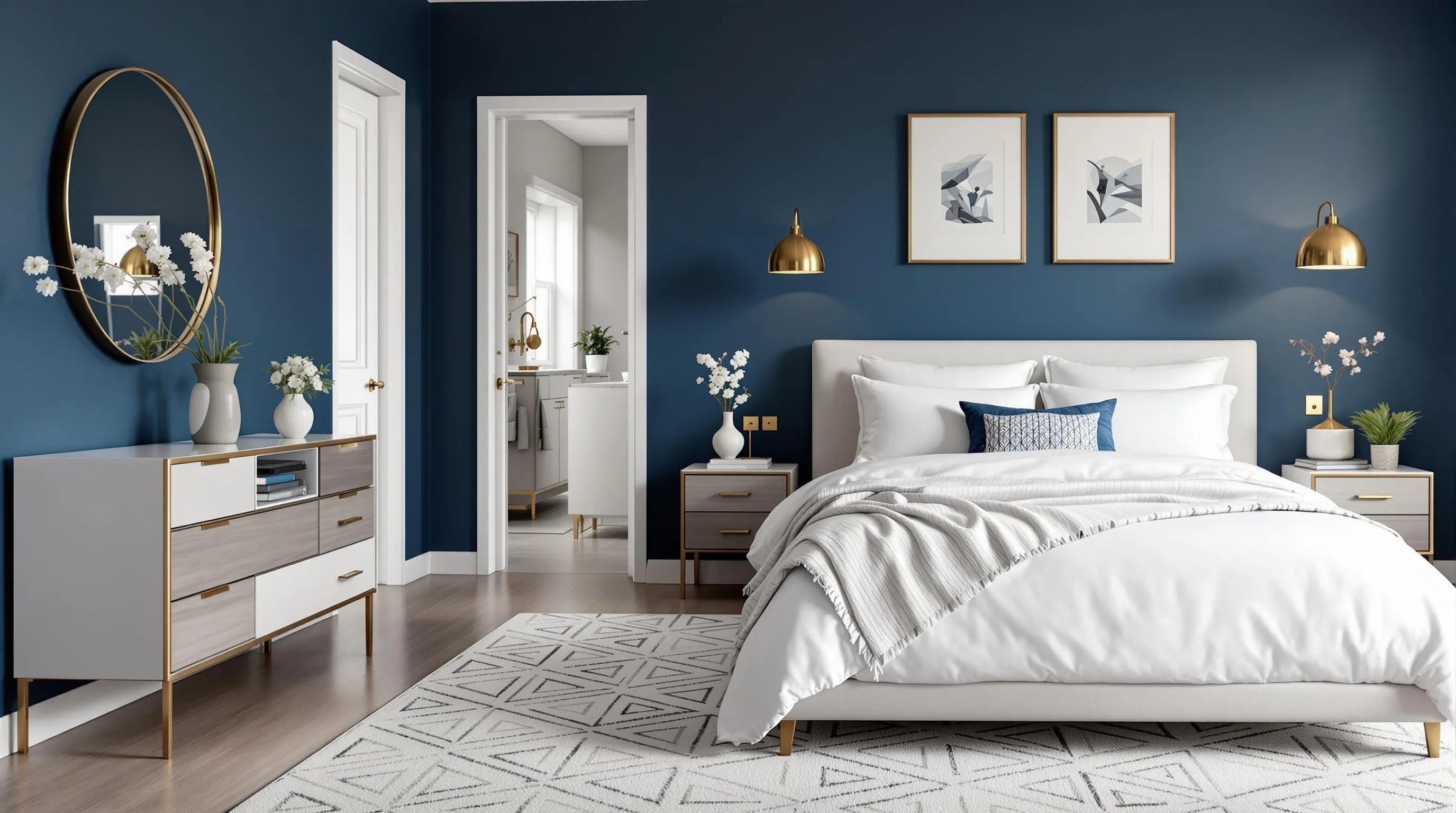 19 Elegant Dark Blue Bedroom Ideas to Transform Your Space Into a Dreamy Retreat 18 19 Elegant Dark Blue Bedroom Ideas to Transform Your Space Into a Dreamy Retreat 17