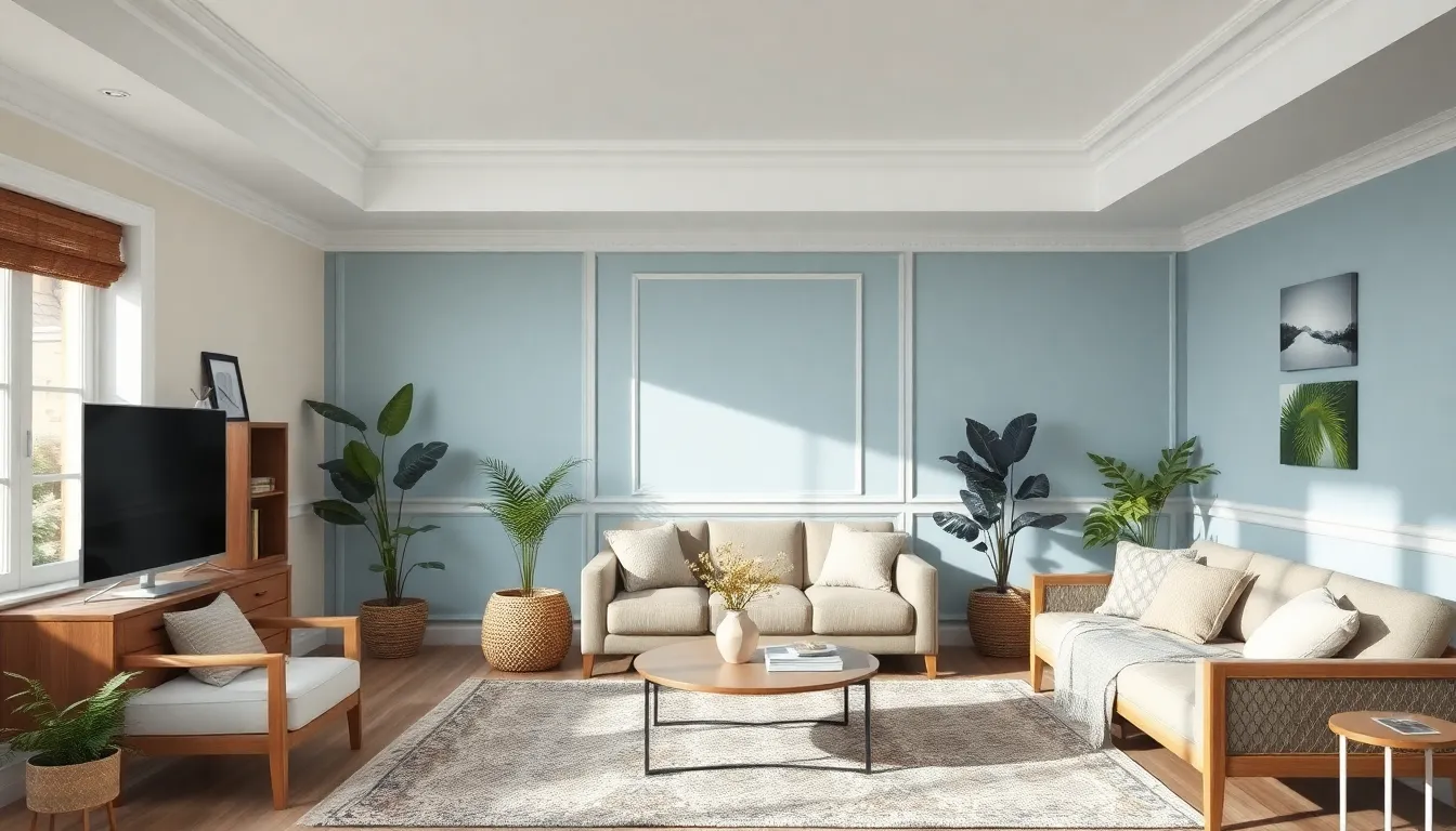 12 Serene Accent Wall Colors for a Peaceful Living Room Sanctuary 2 12 Serene Accent Wall Colors for a Peaceful Living Room Sanctuary 1