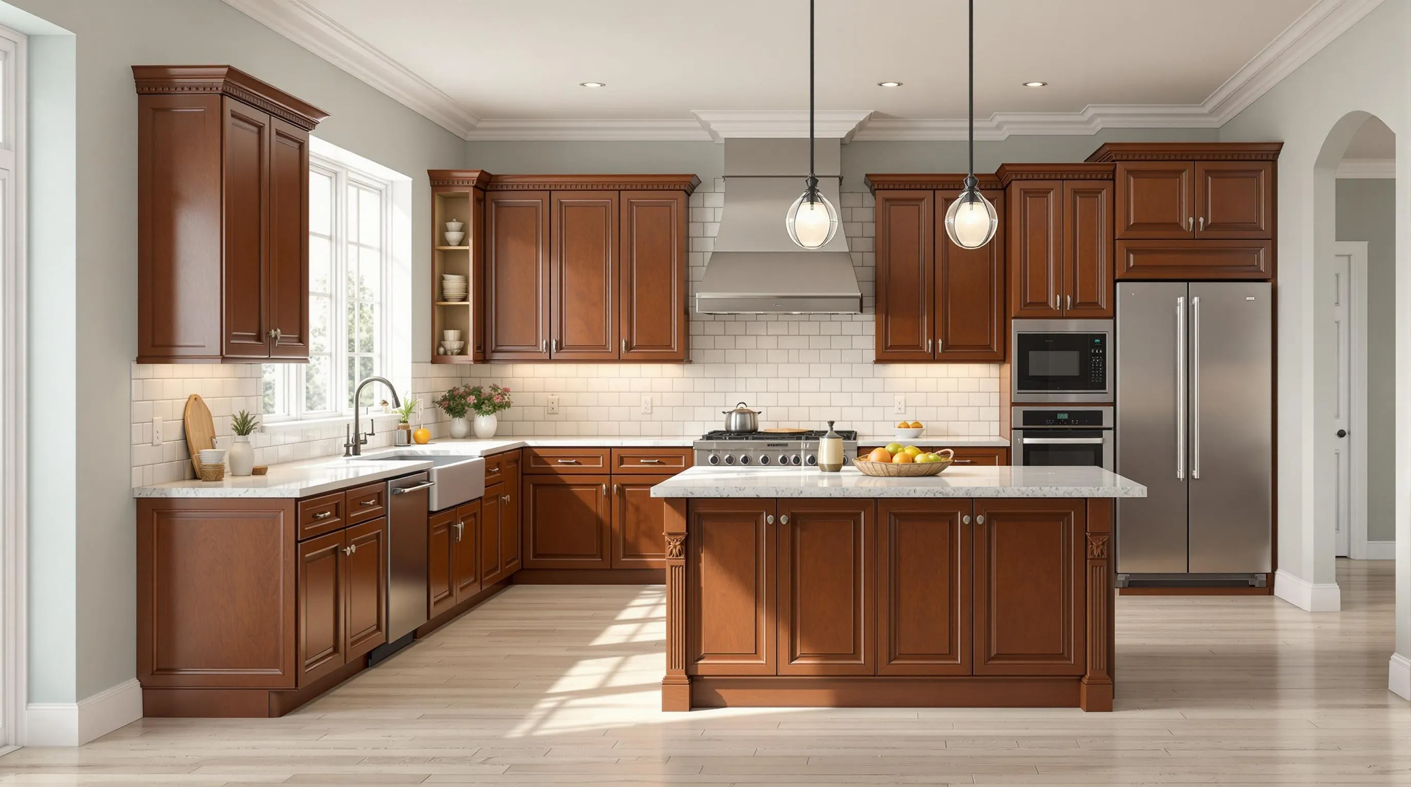 10 Best Paint Colors That Make Cherry Cabinets Shine | Designer Picks 2 10 Best Paint Colors That Make Cherry Cabinets Shine | Designer Picks 1