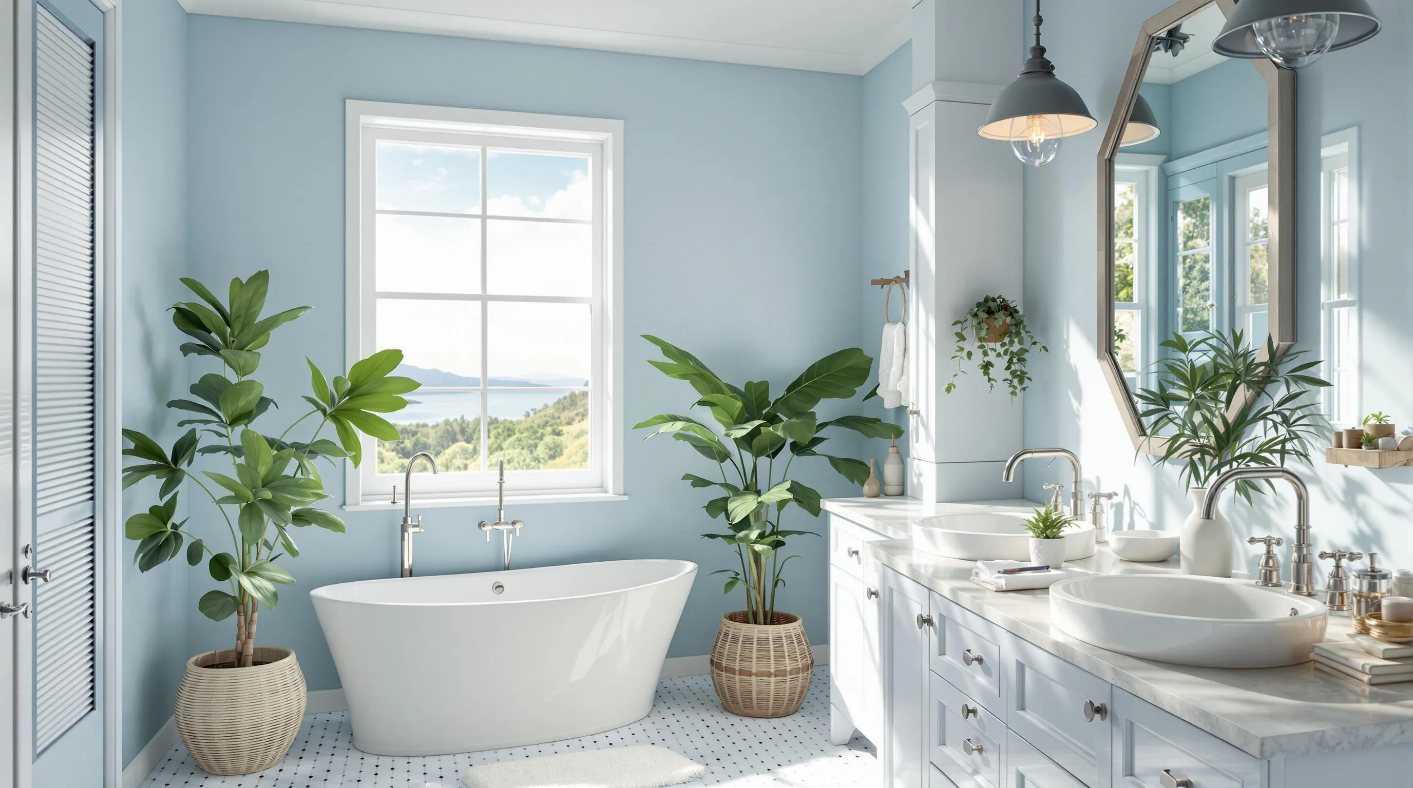 Best Calming Paint Colors for a Relaxing Bathroom Retreat (2025 Guide) 2 Best Calming Paint Colors for a Relaxing Bathroom Retreat (2025 Guide) 1
