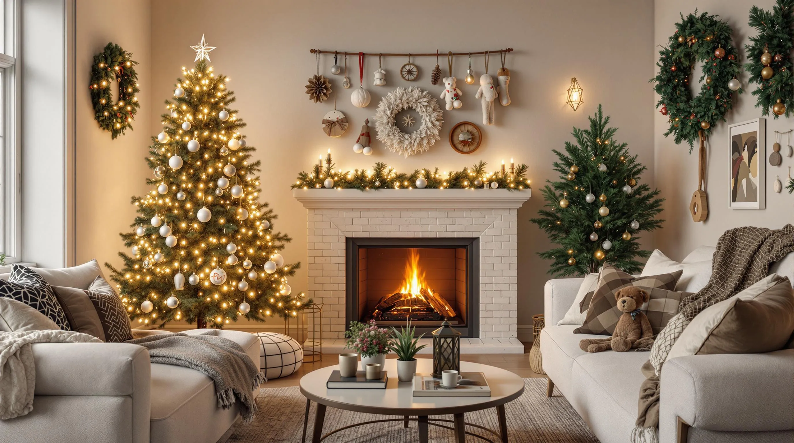 15 Space-Saving Christmas Decor Ideas for Cozy Small Living Rooms 2 15 Space-Saving Christmas Decor Ideas for Cozy Small Living Rooms 1