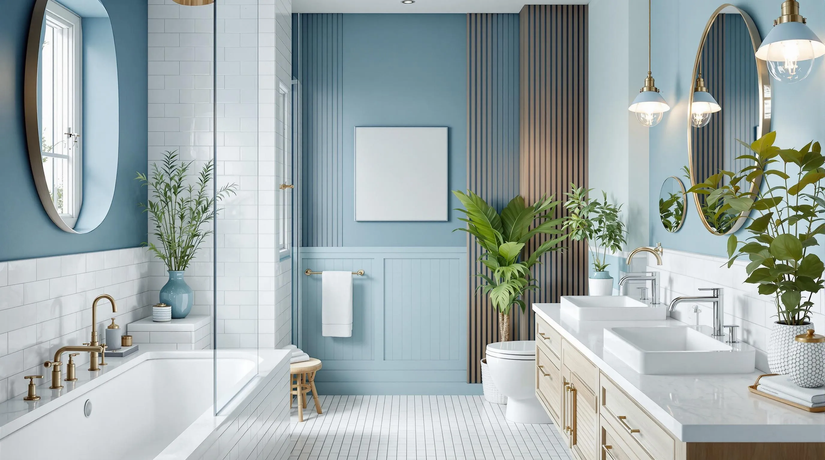 15 Cool Blue Bathroom Ideas for a Refreshing Spa-Like Sanctuary at Home 2 15 Cool Blue Bathroom Ideas for a Refreshing Spa-Like Sanctuary at Home 1