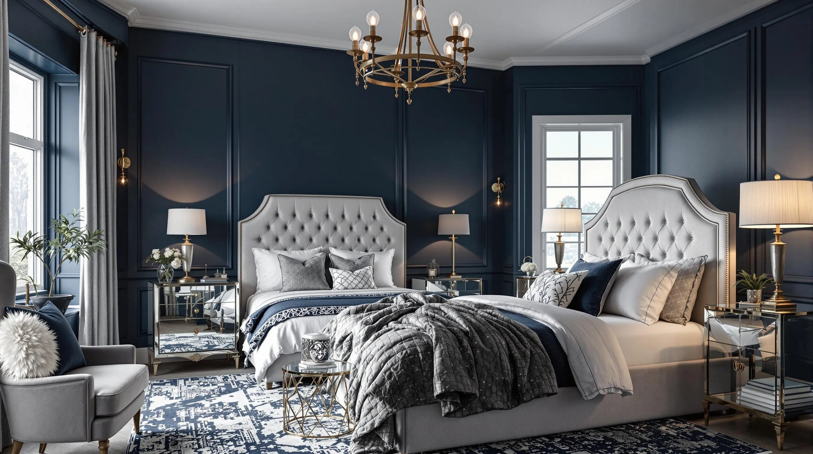 19 Elegant Dark Blue Bedroom Ideas to Transform Your Space Into a Dreamy Retreat 2 19 Elegant Dark Blue Bedroom Ideas to Transform Your Space Into a Dreamy Retreat 1