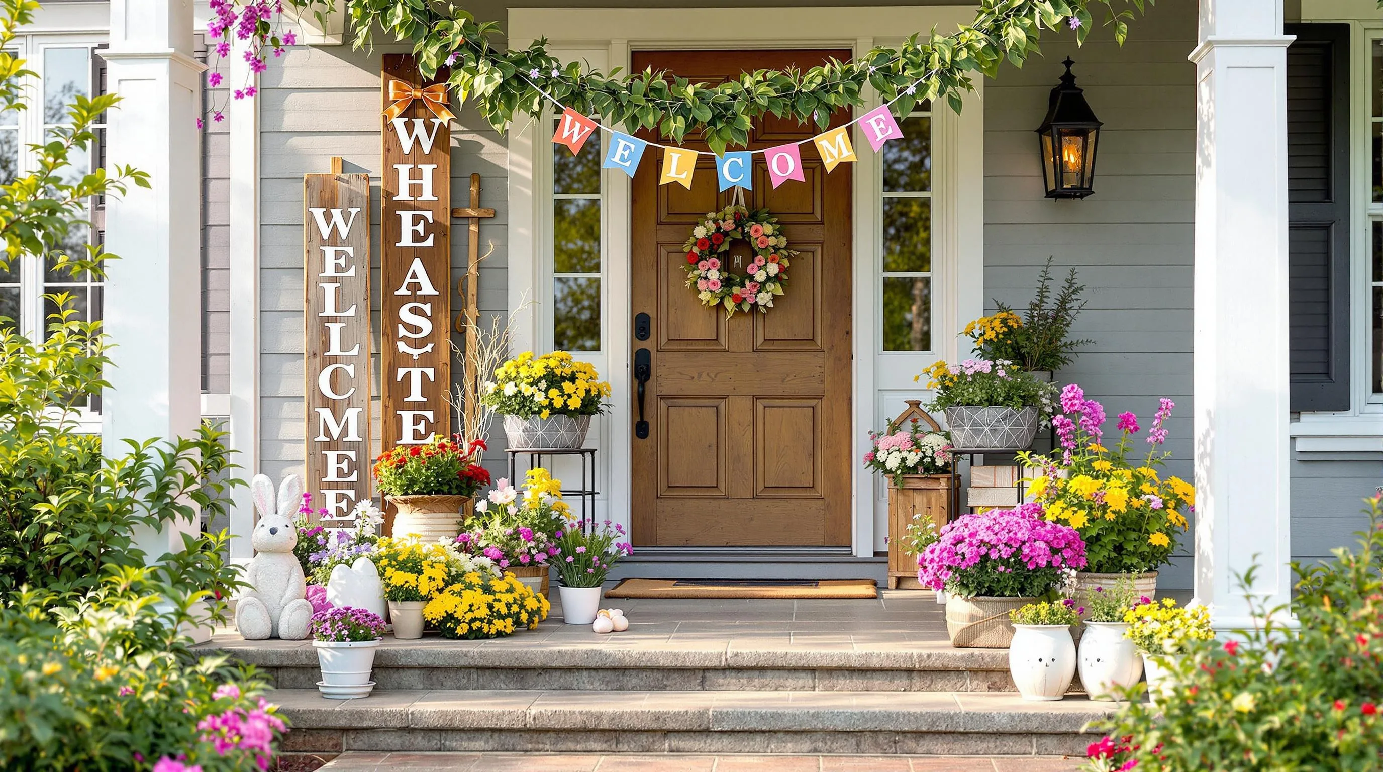 25 Charming Easter Front Porch Decor Ideas to Welcome Spring in Style 1
