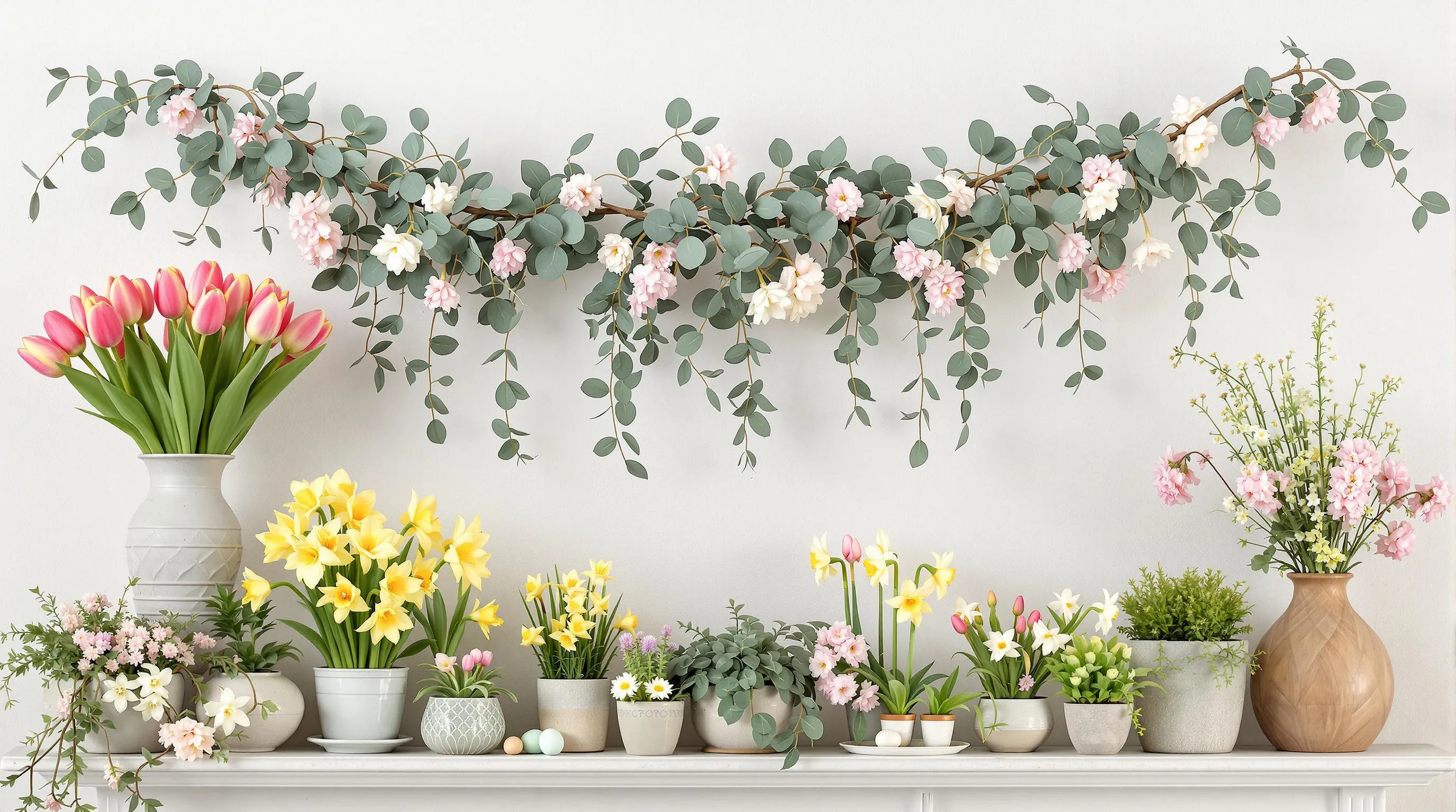 25 Stunning Easter Mantel Decorating Ideas to Transform Your Home This Spring 2 25 Stunning Easter Mantel Decorating Ideas to Transform Your Home This Spring 1
