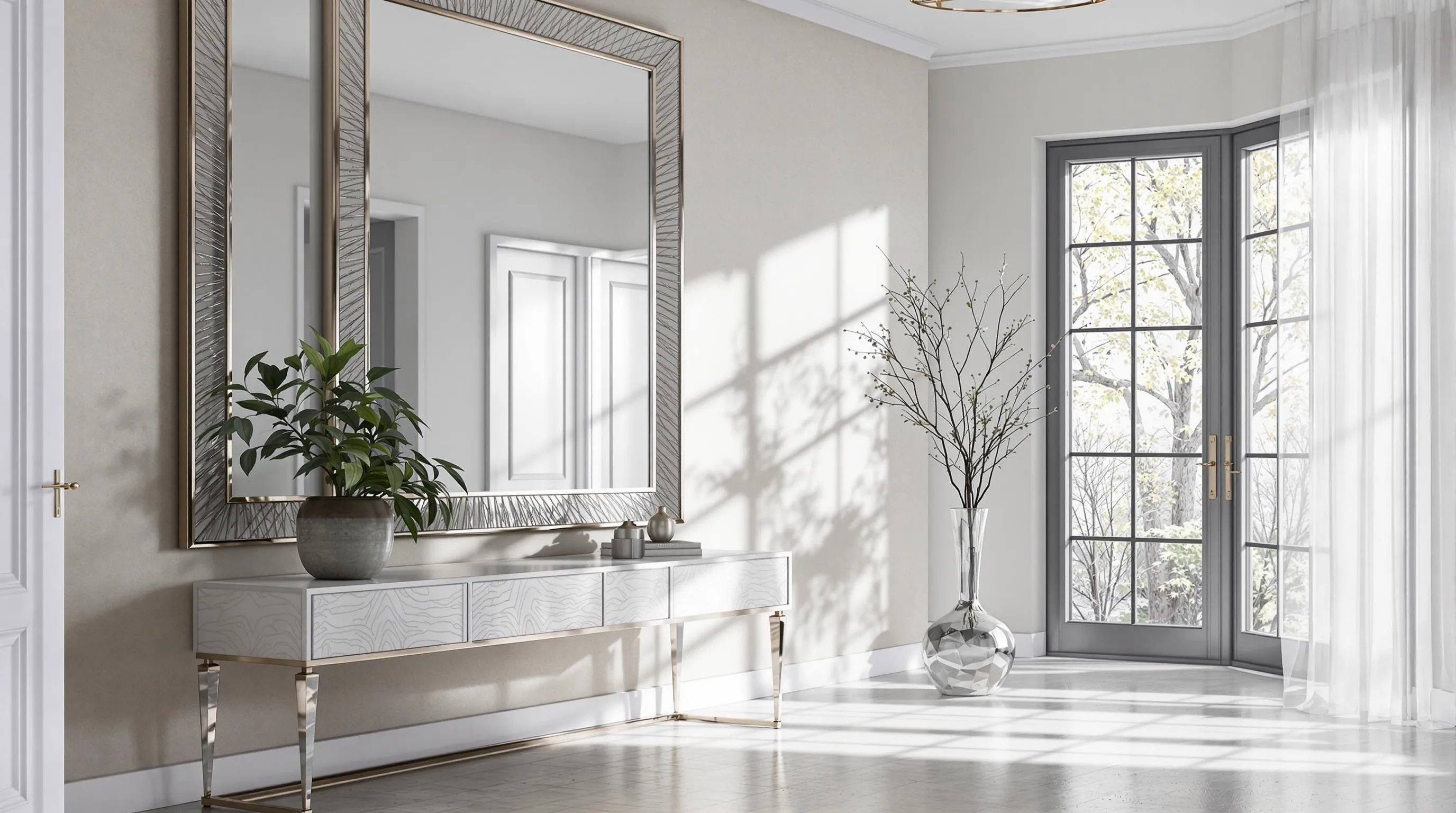 15 Stunning Foyer Mirror Ideas to Transform Your Entryway Instantly 2 15 Stunning Foyer Mirror Ideas to Transform Your Entryway Instantly 1
