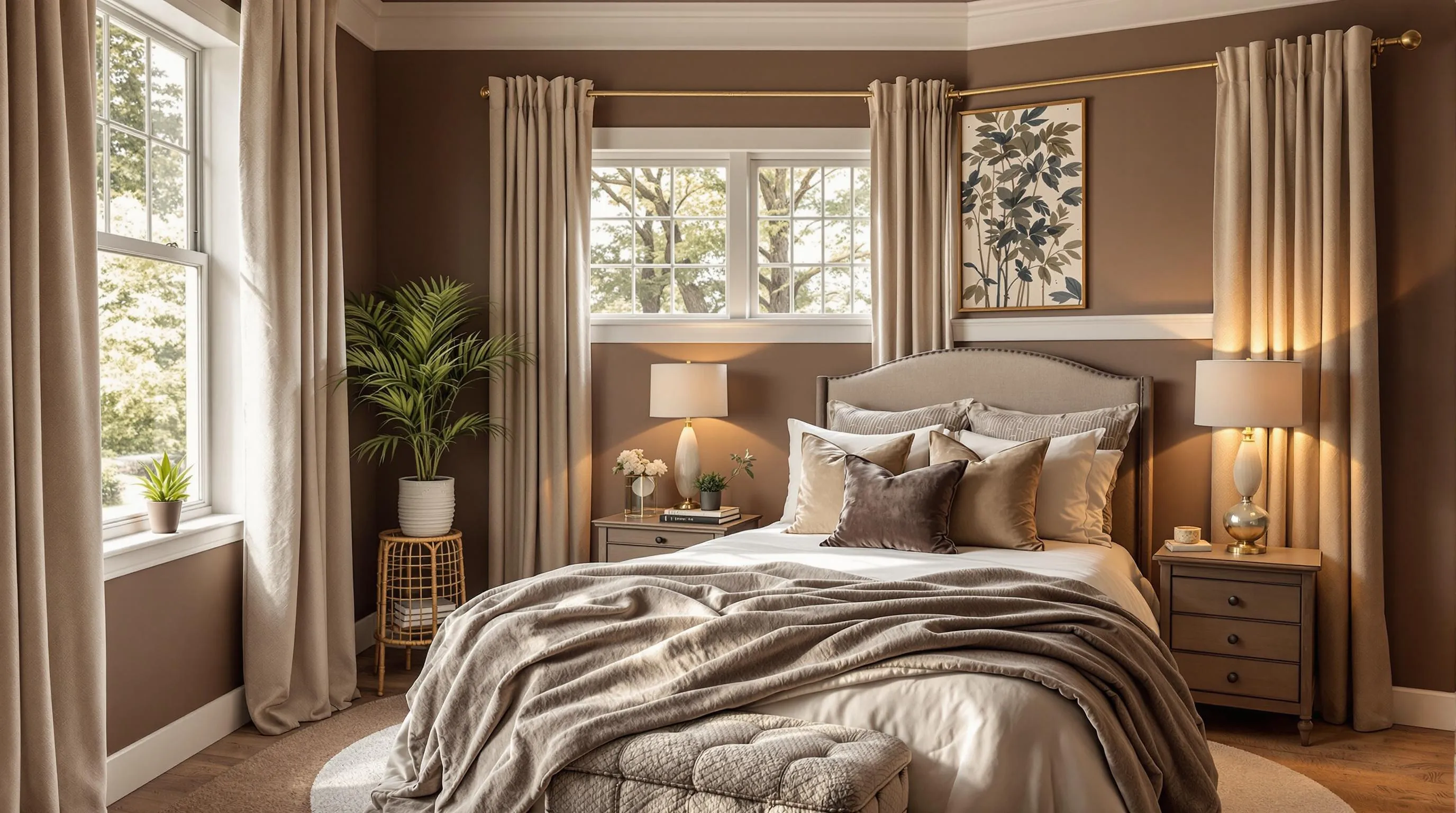 Cozy Bedroom Retreat: 10 Gorgeous Mocha Tones That Transform Your Space 2 Cozy Bedroom Retreat: 10 Gorgeous Mocha Tones That Transform Your Space 1