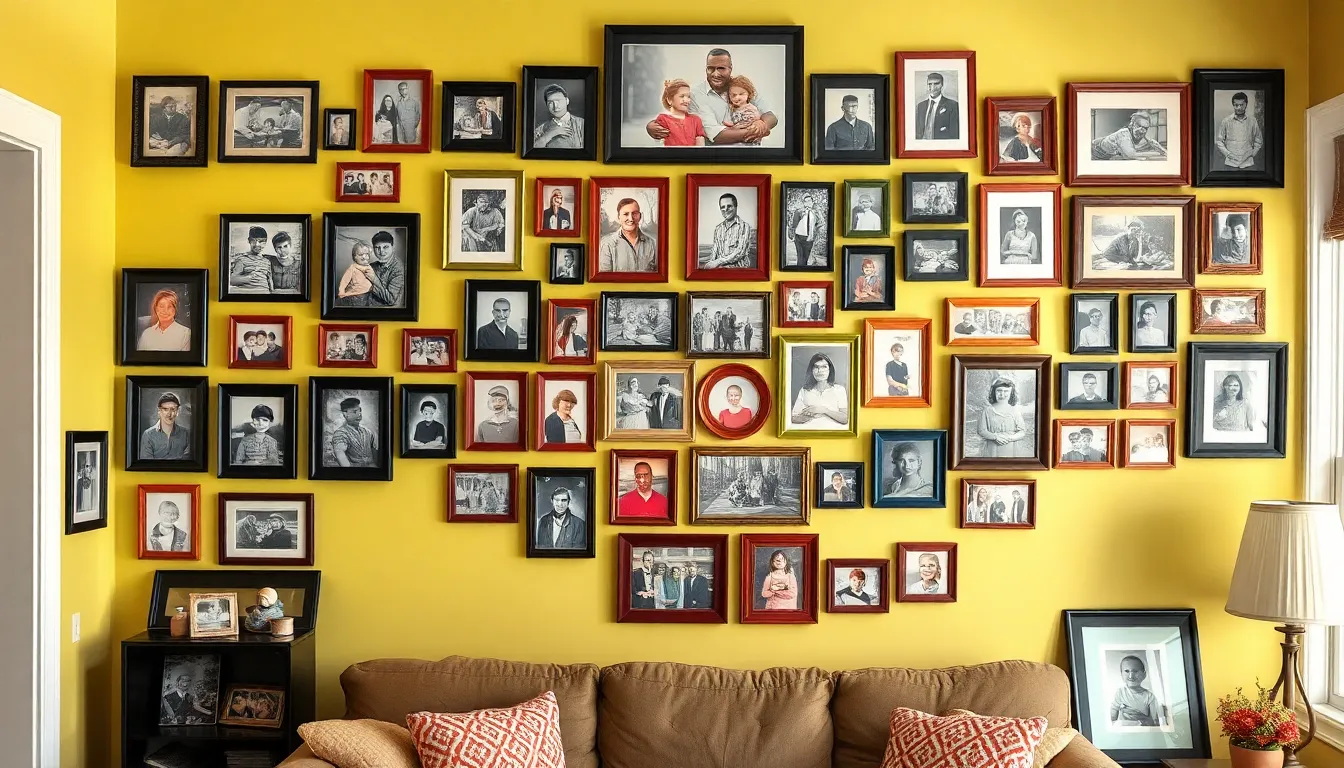 30 Stunning Photo Wall Ideas That Transform Blank Spaces into Personal Galleries 2 30 Stunning Photo Wall Ideas That Transform Blank Spaces into Personal Galleries 1