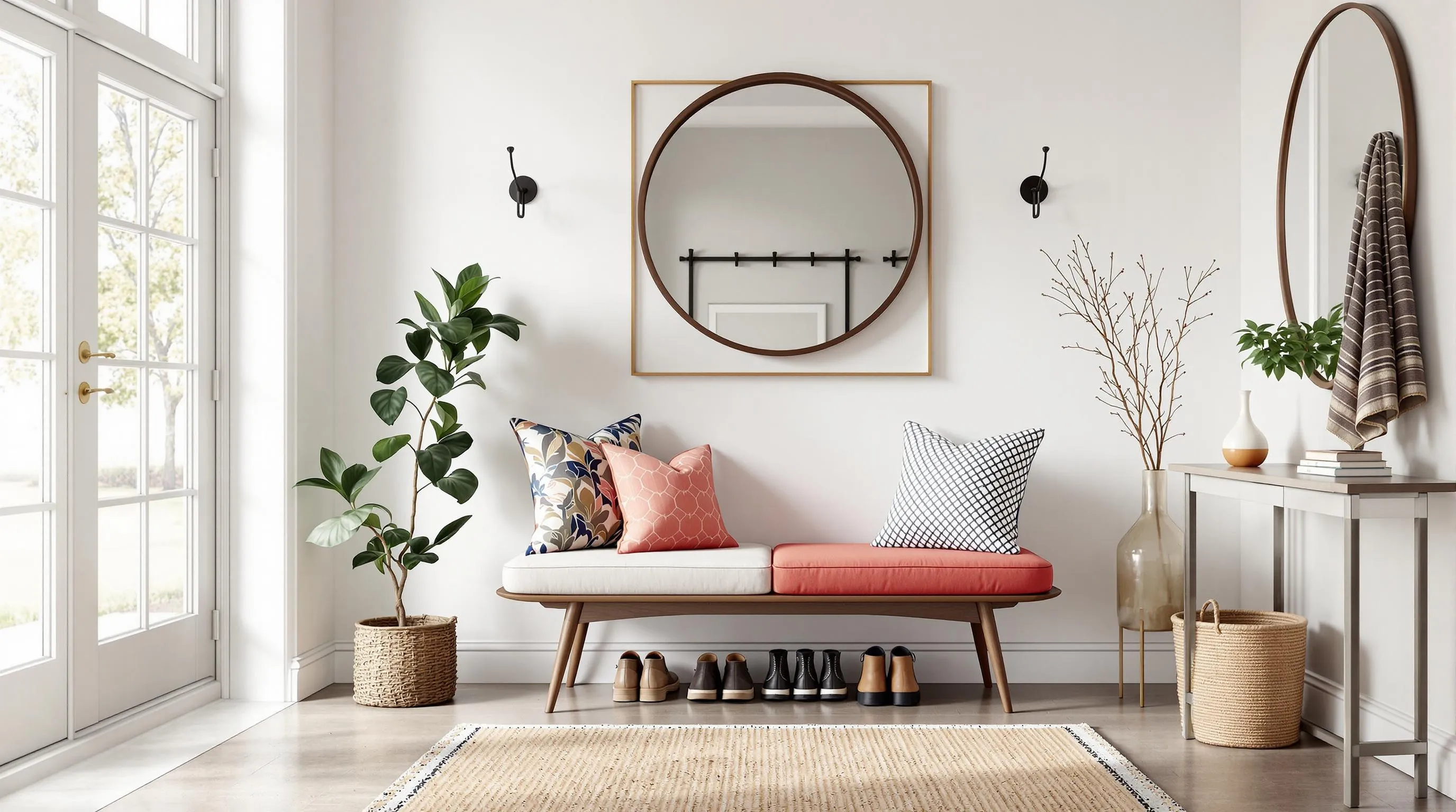 10 Stylish Entryway Bench Ideas That Transform Your Home's First Impression 2 10 Stylish Entryway Bench Ideas That Transform Your Home's First Impression 1
