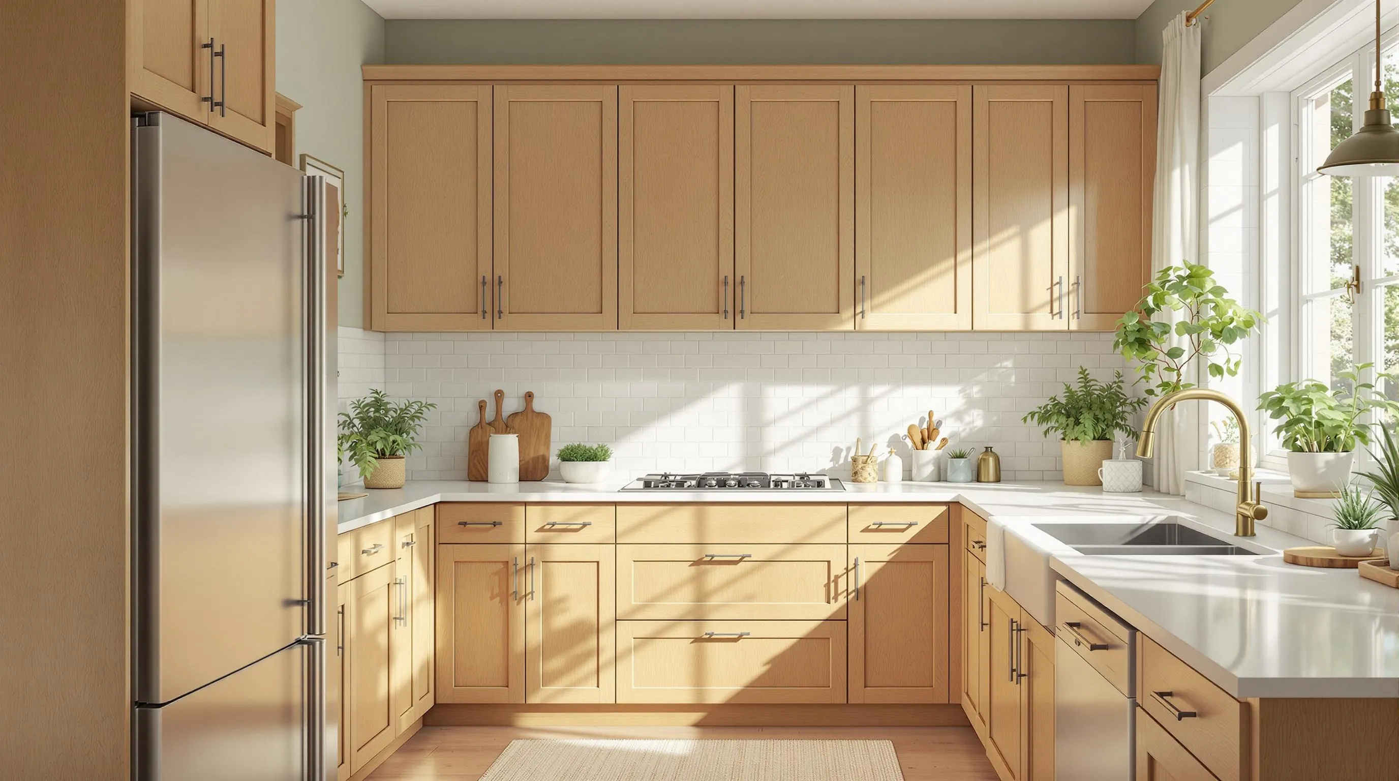 10 Best Paint Colors for Kitchens with Honey Oak Cabinets (Designer Picks) 2 10 Best Paint Colors for Kitchens with Honey Oak Cabinets (Designer Picks) 1
