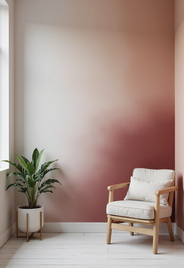 25+ Accent Wall Paint Ideas That Instantly Upgrade Your Space 19 25+ Accent Wall Paint Ideas That Instantly Upgrade Your Space - 19. Blended Ombre Effect