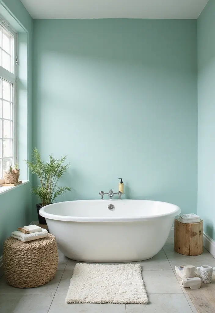 25+ Accent Wall Paint Ideas That Instantly Upgrade Your Space 22 25+ Accent Wall Paint Ideas That Instantly Upgrade Your Space - 22. Gentle Aqua