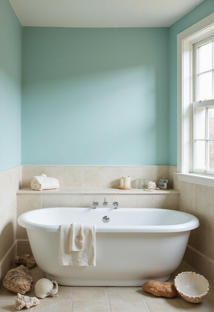25 Beautiful House Color Schemes Interior Designers Recommend - 11. Serene Aqua and Soft Beige