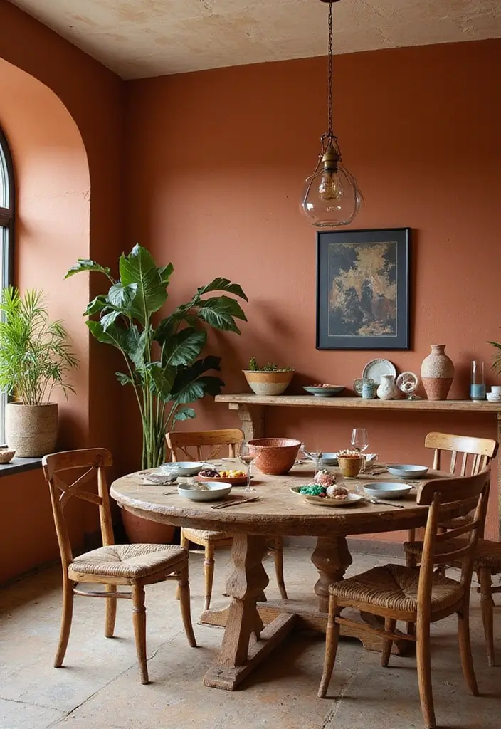 25 Beautiful House Color Schemes Interior Designers Recommend - 2. Earthy Terracotta and Cream