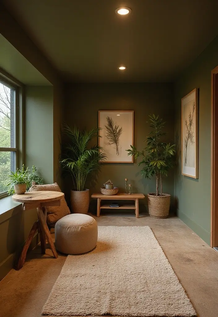 25 Best Basement Paint Colors That Brighten Dark Spaces 13 25 Best Basement Paint Colors That Brighten Dark Spaces - 13. Olive Green: Nature-Inspired Serenity