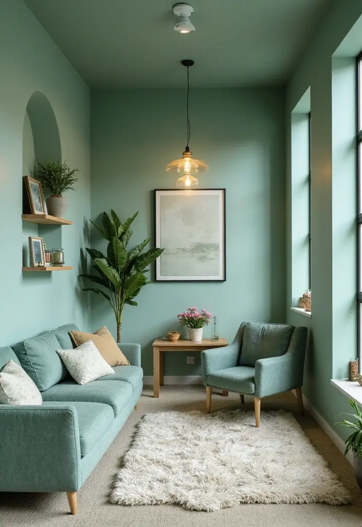 25 Best Basement Paint Colors That Brighten Dark Spaces 19 25 Best Basement Paint Colors That Brighten Dark Spaces - 19. Seafoam Green: Refreshing Calm