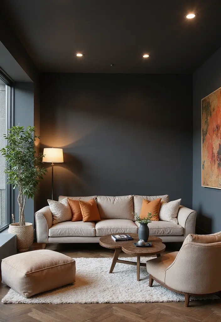 25 Best Basement Paint Colors That Brighten Dark Spaces 24 25 Best Basement Paint Colors That Brighten Dark Spaces - 24. Soft Charcoal: Modern Elegance
