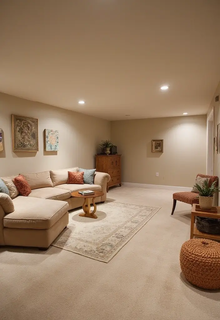 25 Best Basement Paint Colors That Brighten Dark Spaces 6 25 Best Basement Paint Colors That Brighten Dark Spaces - 6. Cream: Soft and Inviting
