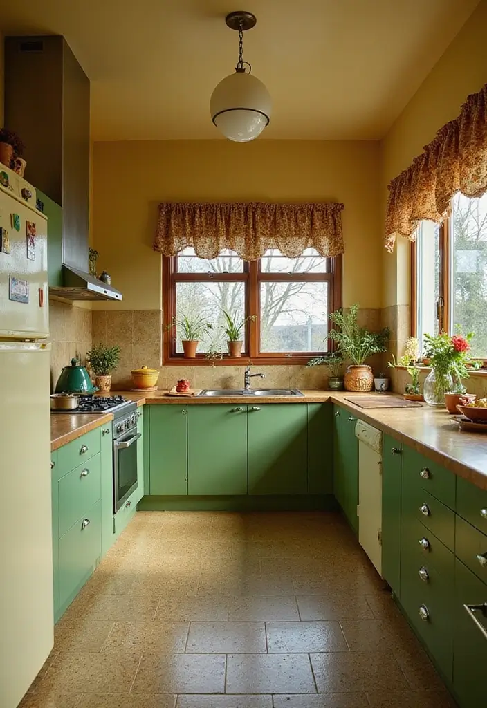 25 Best Dark Green Paint Colors for Cozy & Elegant Interiors - 12. Avocado Green: Retro Vibes