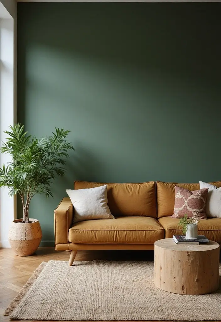 25 Best Dark Green Paint Colors for Cozy & Elegant Interiors - 18. Moss Green: Earthy and Grounding