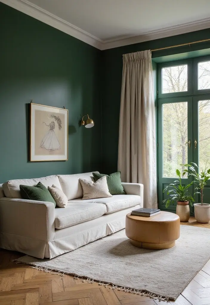 25 Best Dark Green Paint Colors for Cozy & Elegant Interiors - 19. Loden Green: Subtle Sophistication