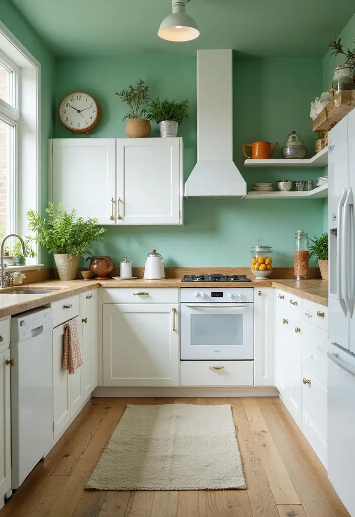 25 Best Dark Green Paint Colors for Cozy & Elegant Interiors - 20. Pea Green: Cheerful and Lively